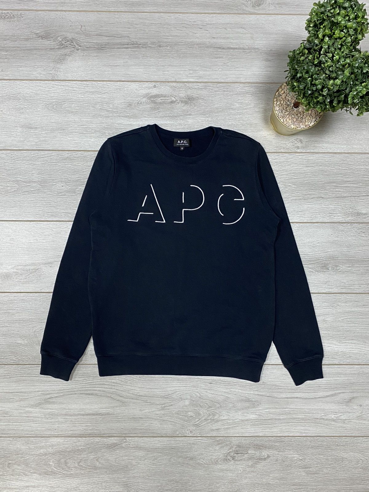 A.P.C. A.P.C. big 3D logo sweatshirt Size US M / EU 48-50 / 2 - 1 Thumbnail
