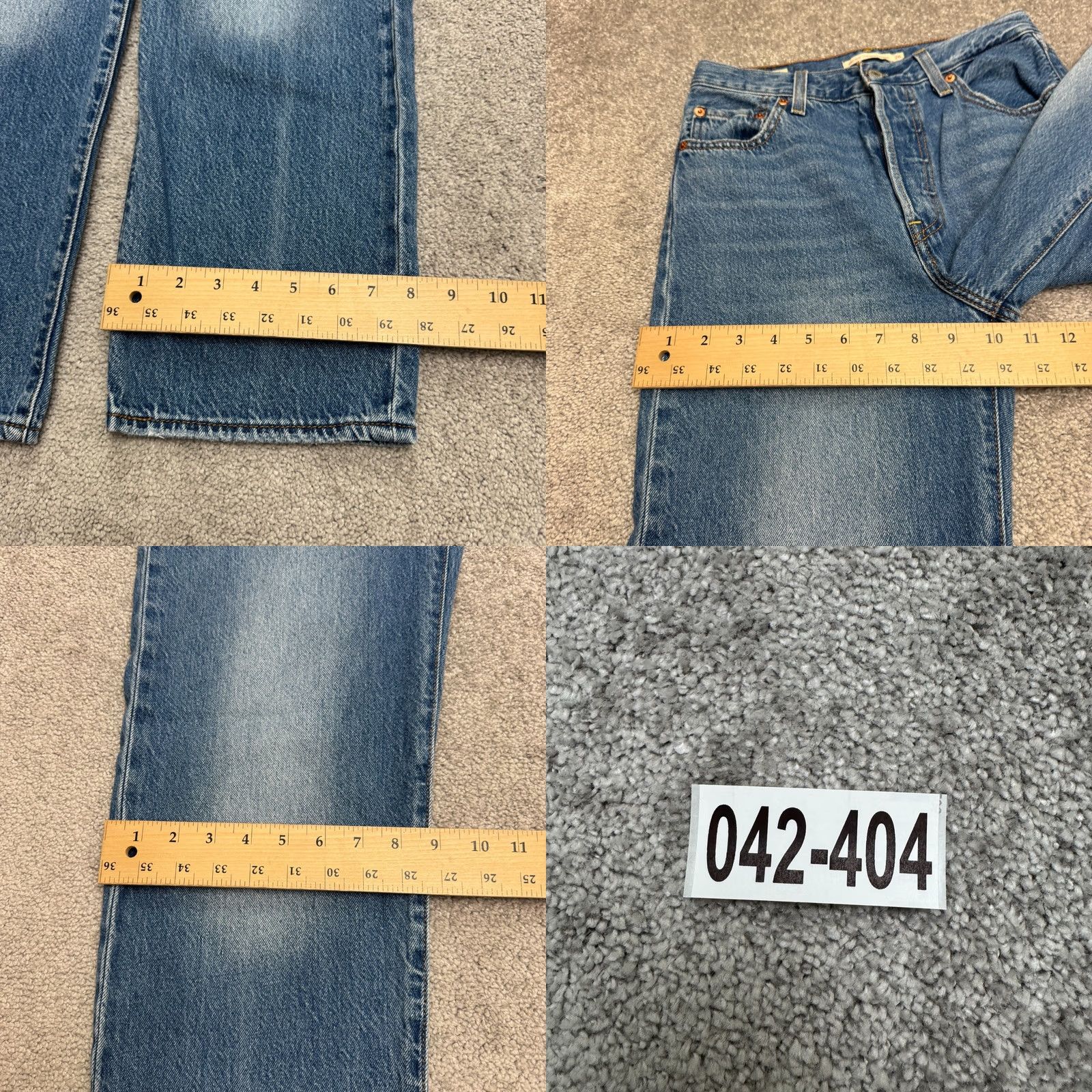 Levi's Levi's Ribcage Straight Ankle Jeans Womens 26 Blue Medium Wash Button Fly Denim Size 26" / US 2 / IT 38 - 10 Thumbnail