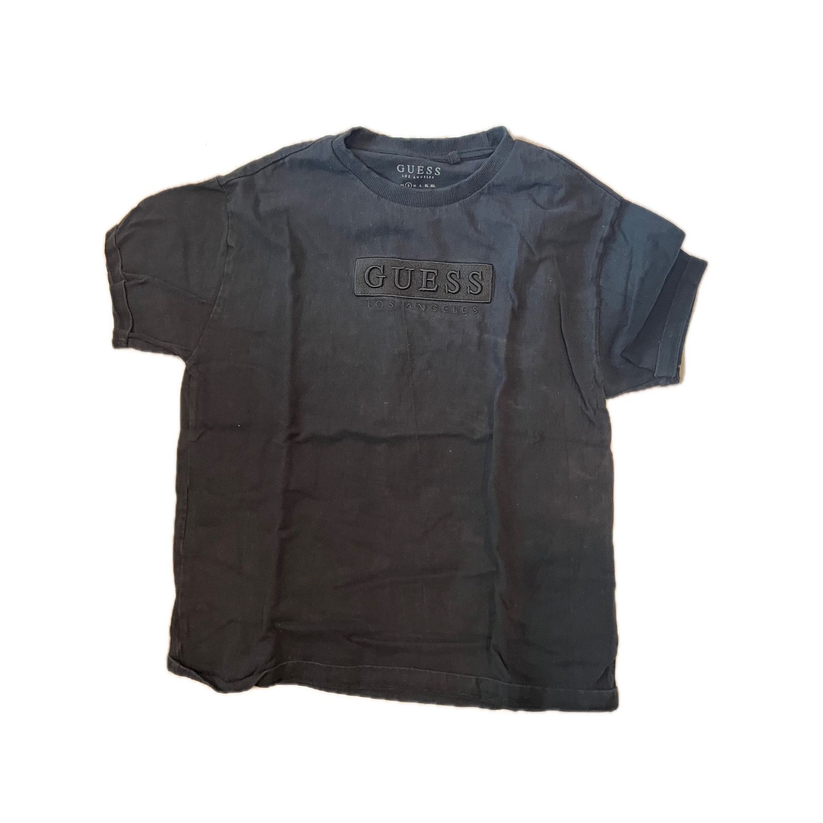 Guess Guess Charcoal Gray Patch Logo T-Shirt Mens S Size US S / EU 44-46 / 1 - 1 Thumbnail