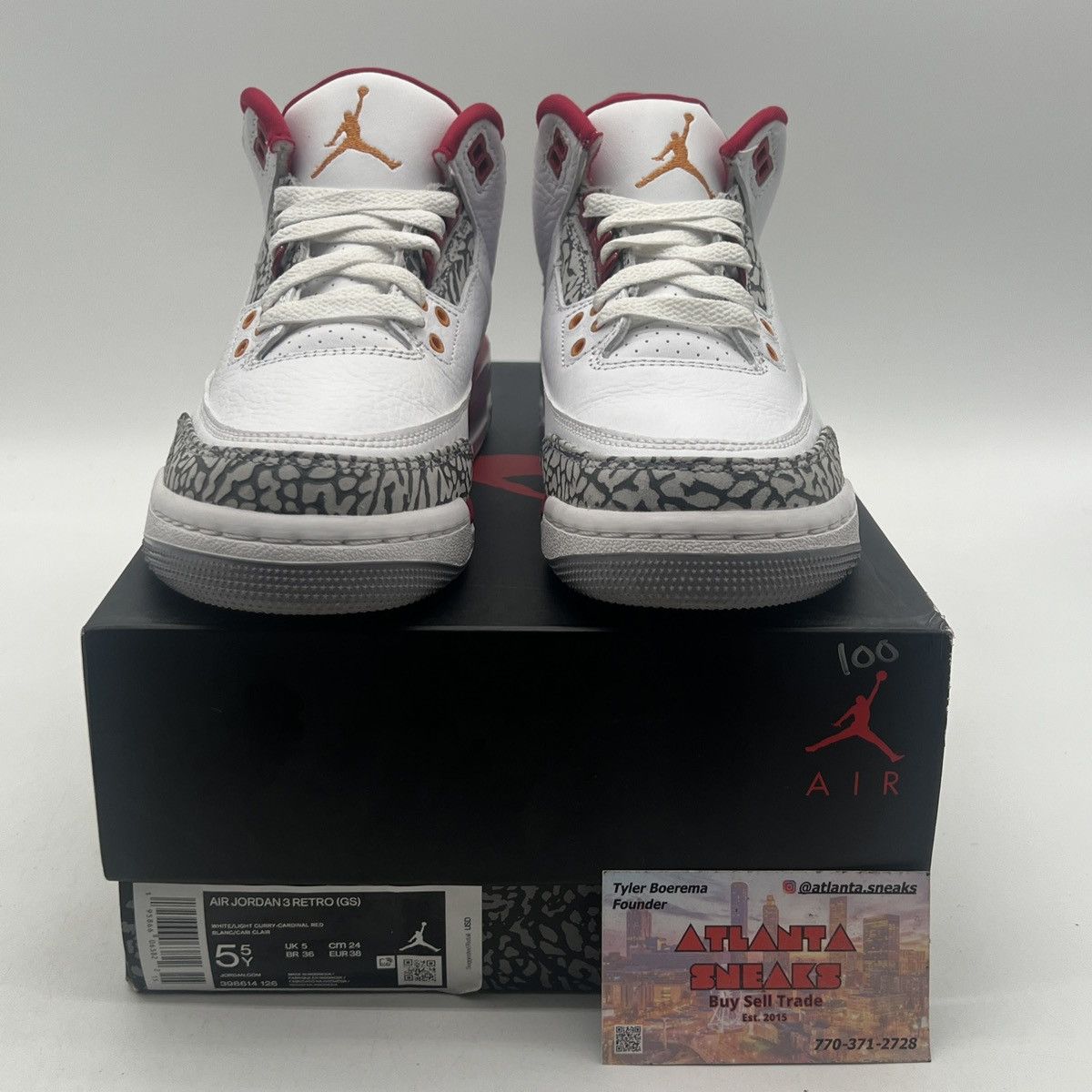 Jordan Brand Air Jordan 3 Cardinal red Size US 5.5 / EU 38 - 2 Thumbnail