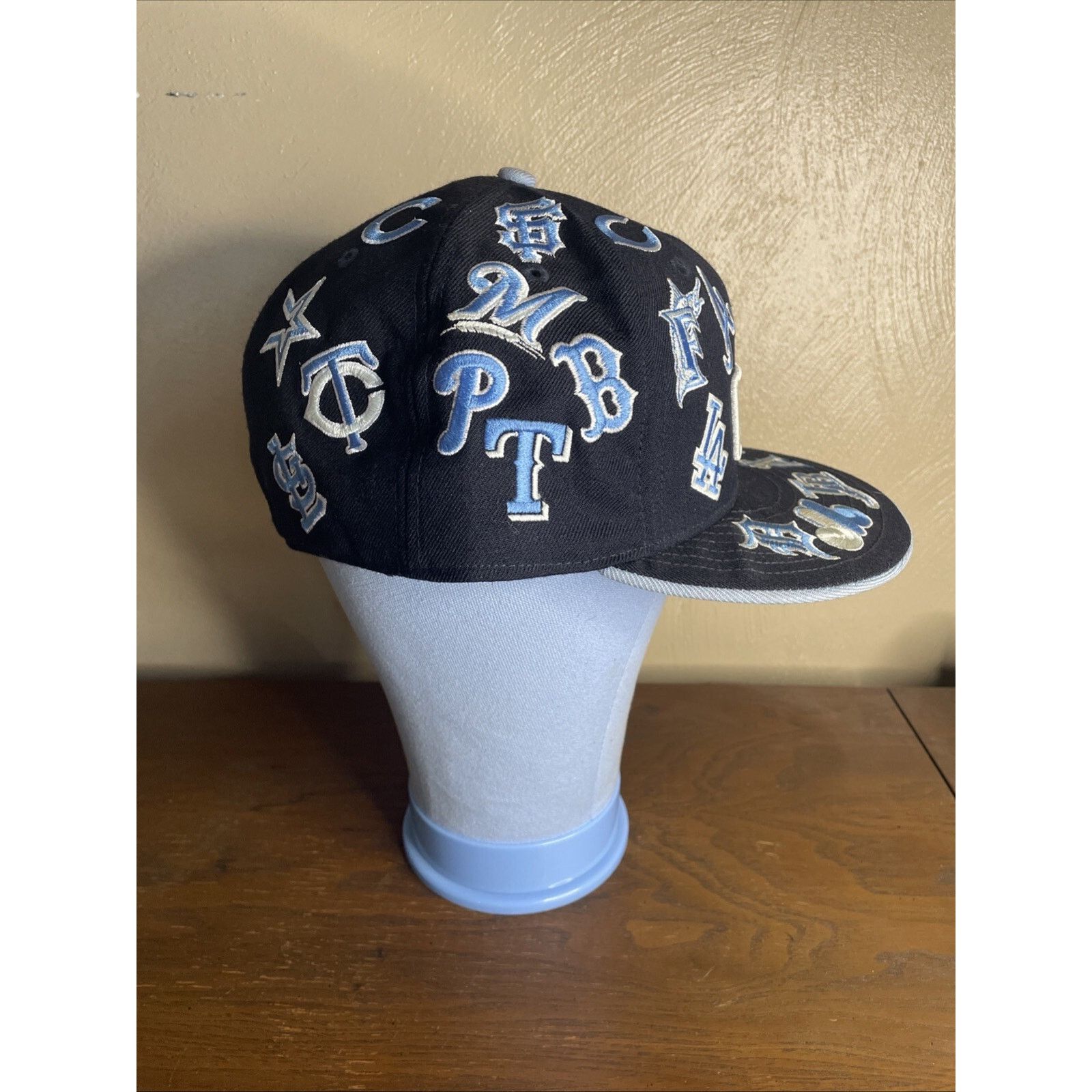 New Era MLB All Over Logos New Era Teams Cap Hat 7 3/4 Size ONE SIZE - 3 Thumbnail