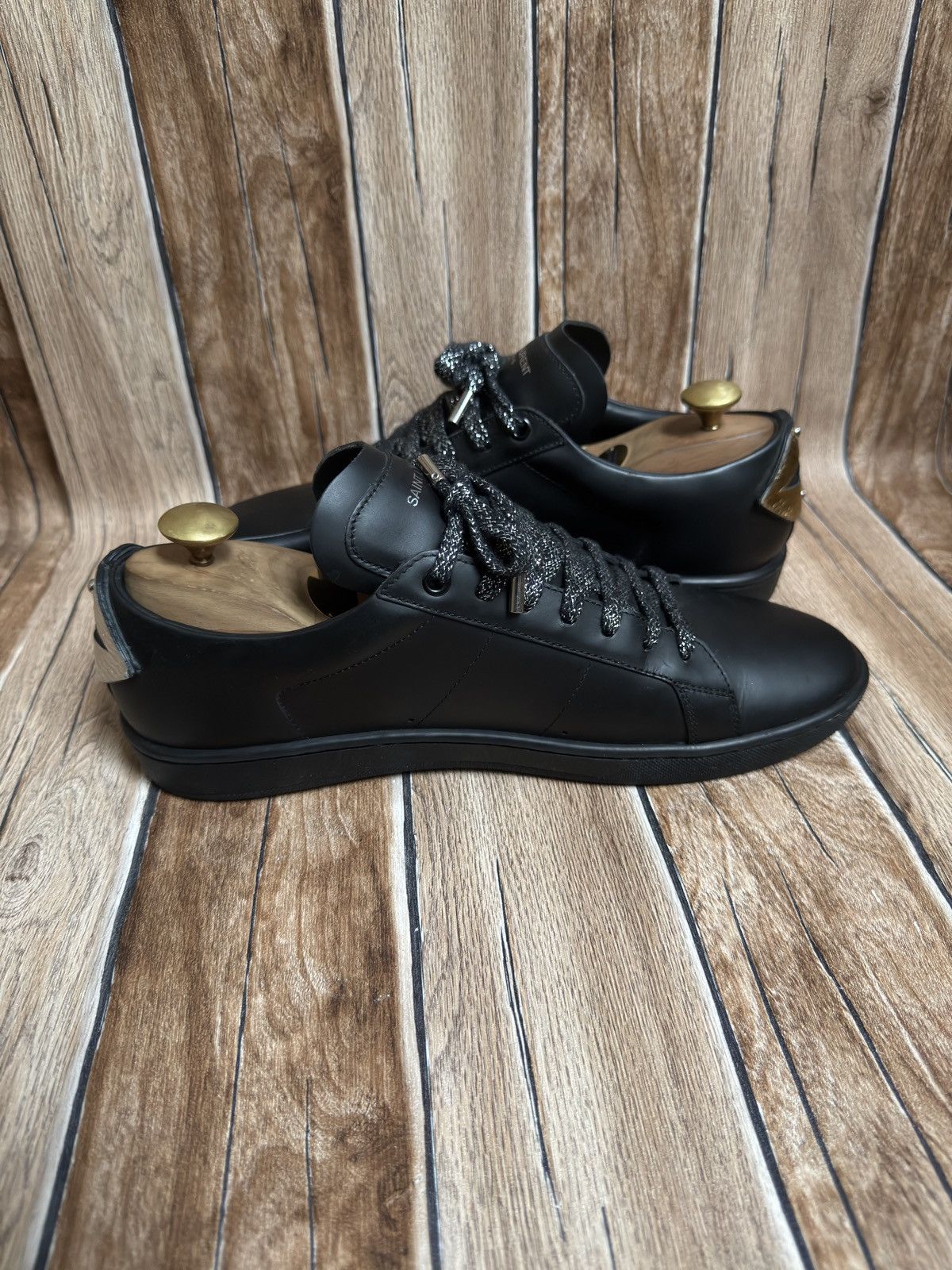 Hedi Slimane × Saint Laurent Paris Sl/01 court classic sneakers Size US 8.5 / EU 41-42 - 8 Thumbnail
