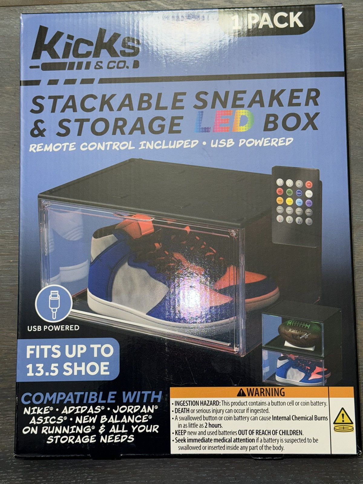 Other Kicks & Co. Stackable Sneaker LED Box Display Case | Grailed