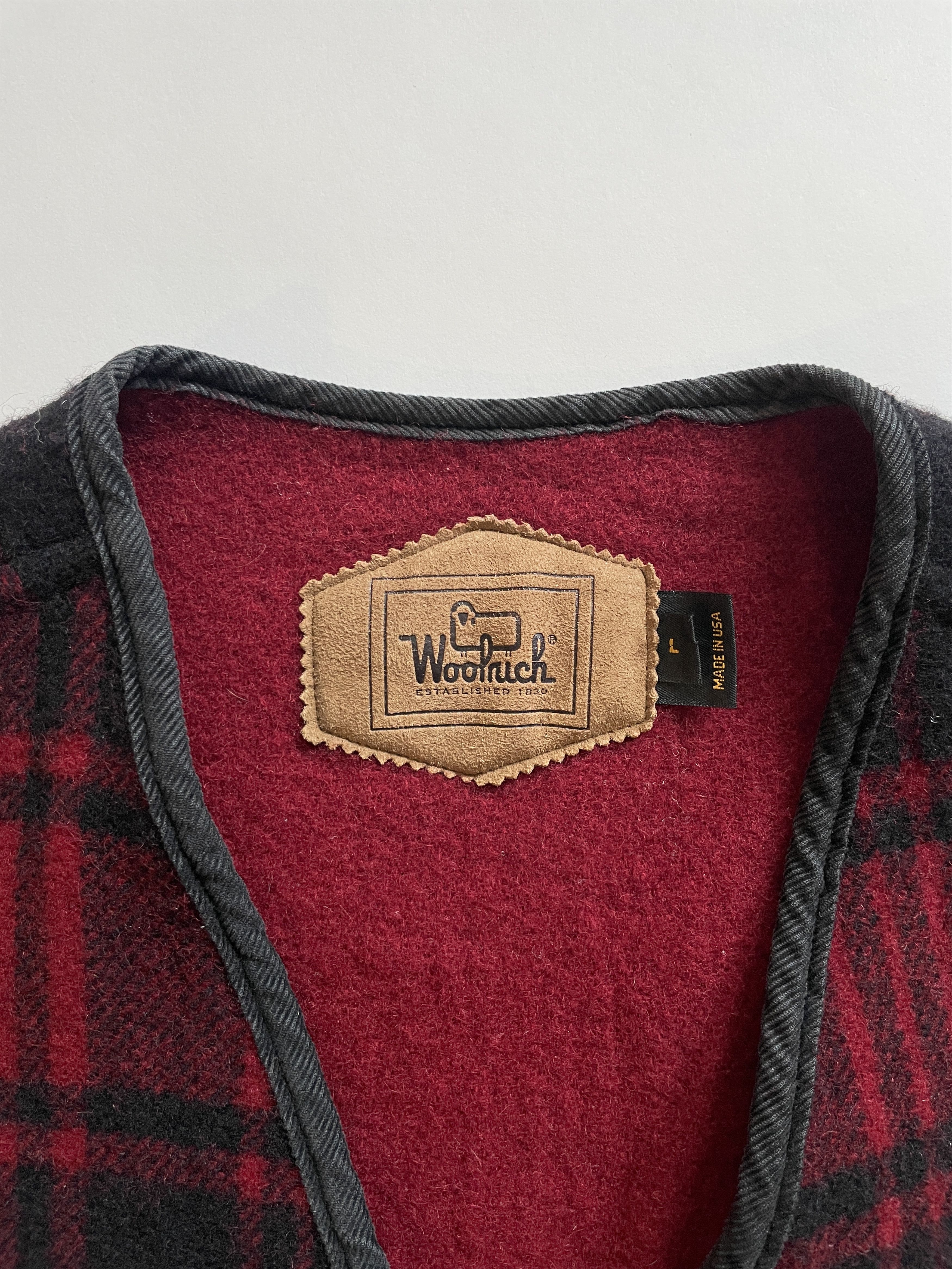 Woolrich Woolen Mills 1990s Woolrich Red Plaid Vest Size US L / EU 52-54 / 3 - 4 Thumbnail