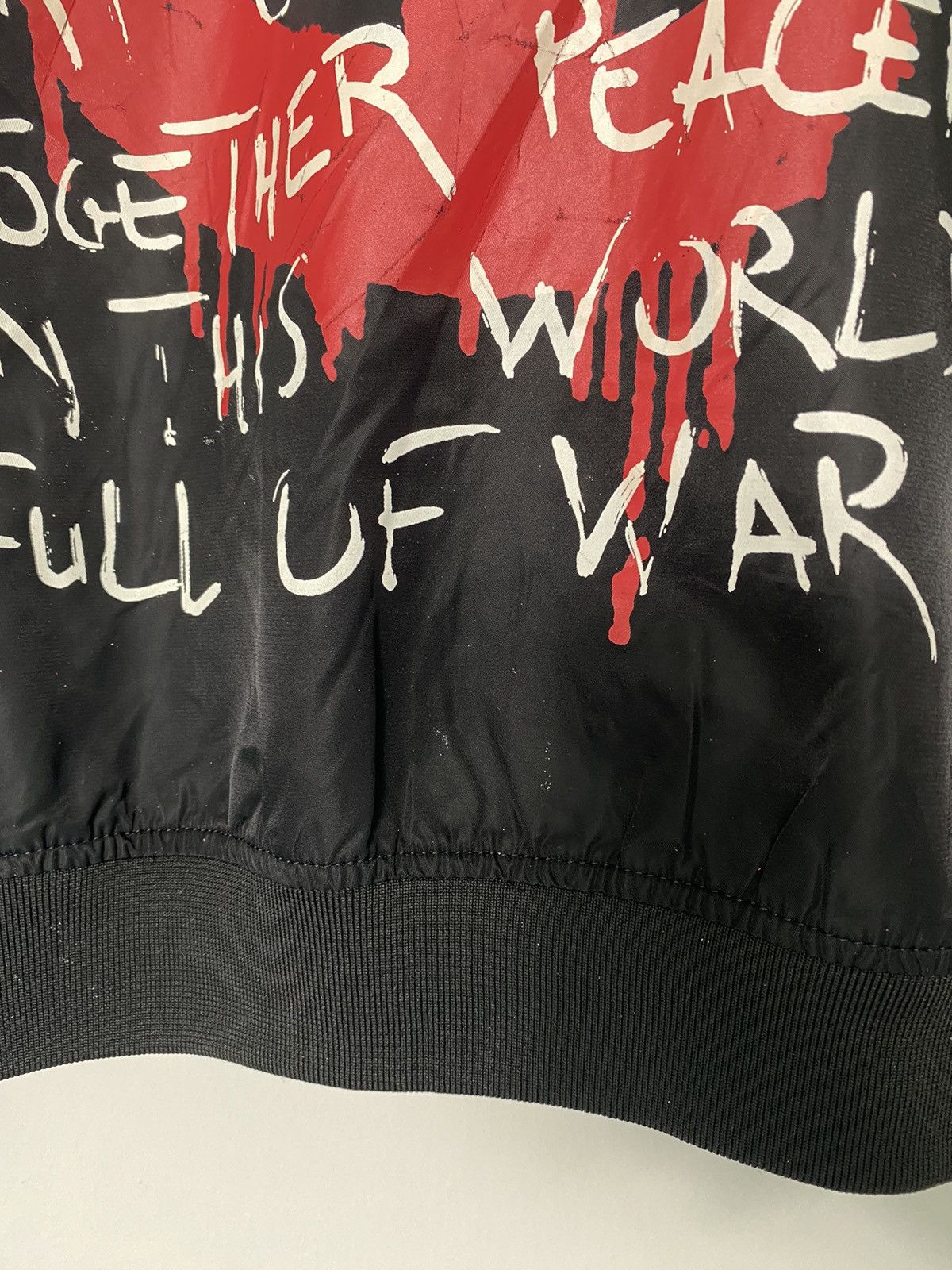 Art Comes First Peace Big Logo Bomber Jacket Size US L / EU 52-54 / 3 - 5 Thumbnail