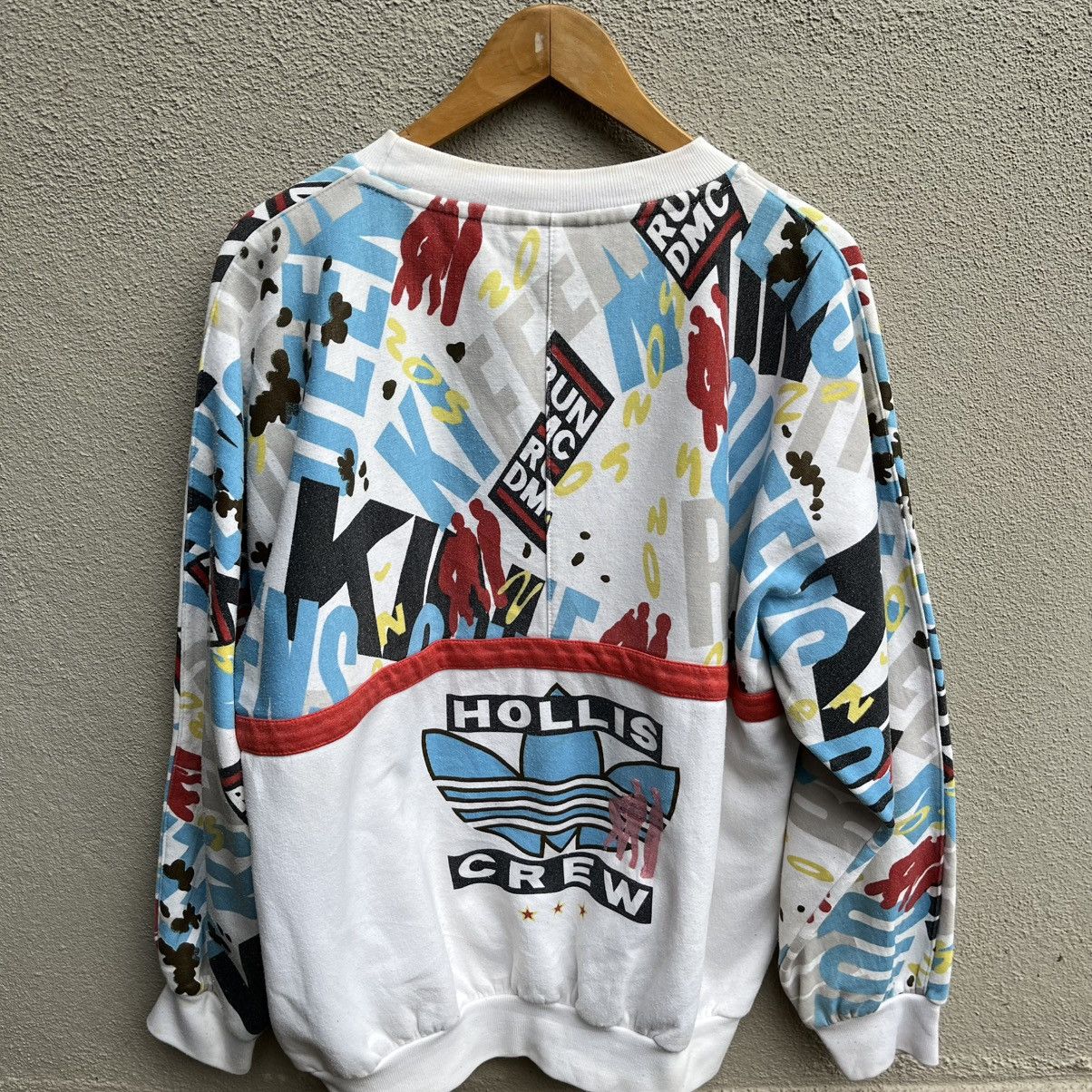 Adidas × RUN DMC Vintage rare 90s ADIDAS Run Dmc hollis crew rap tee Size US XL / EU 56 / 4 - 3 Thumbnail