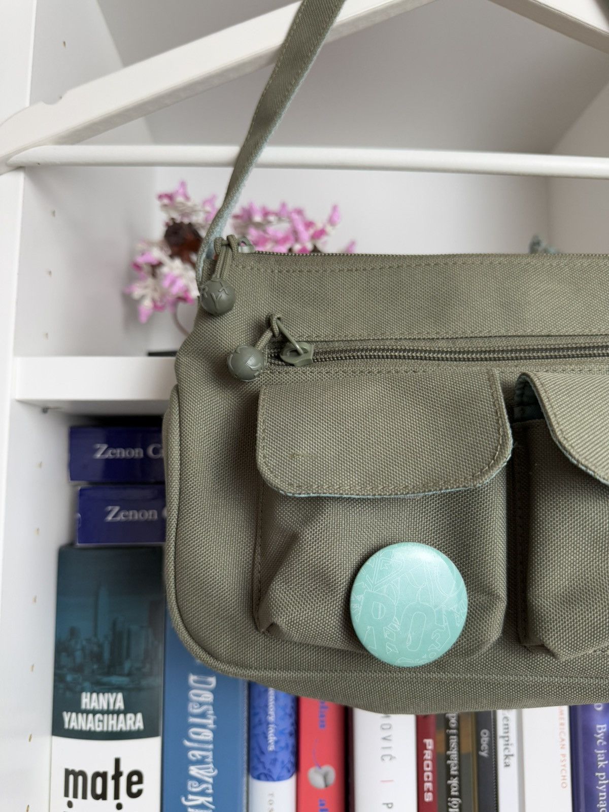Quiksilver × Vintage Vintage y2k quiksilver Roxy khaki cargo shoulder hand bag 90s Size ONE SIZE - 5 Thumbnail