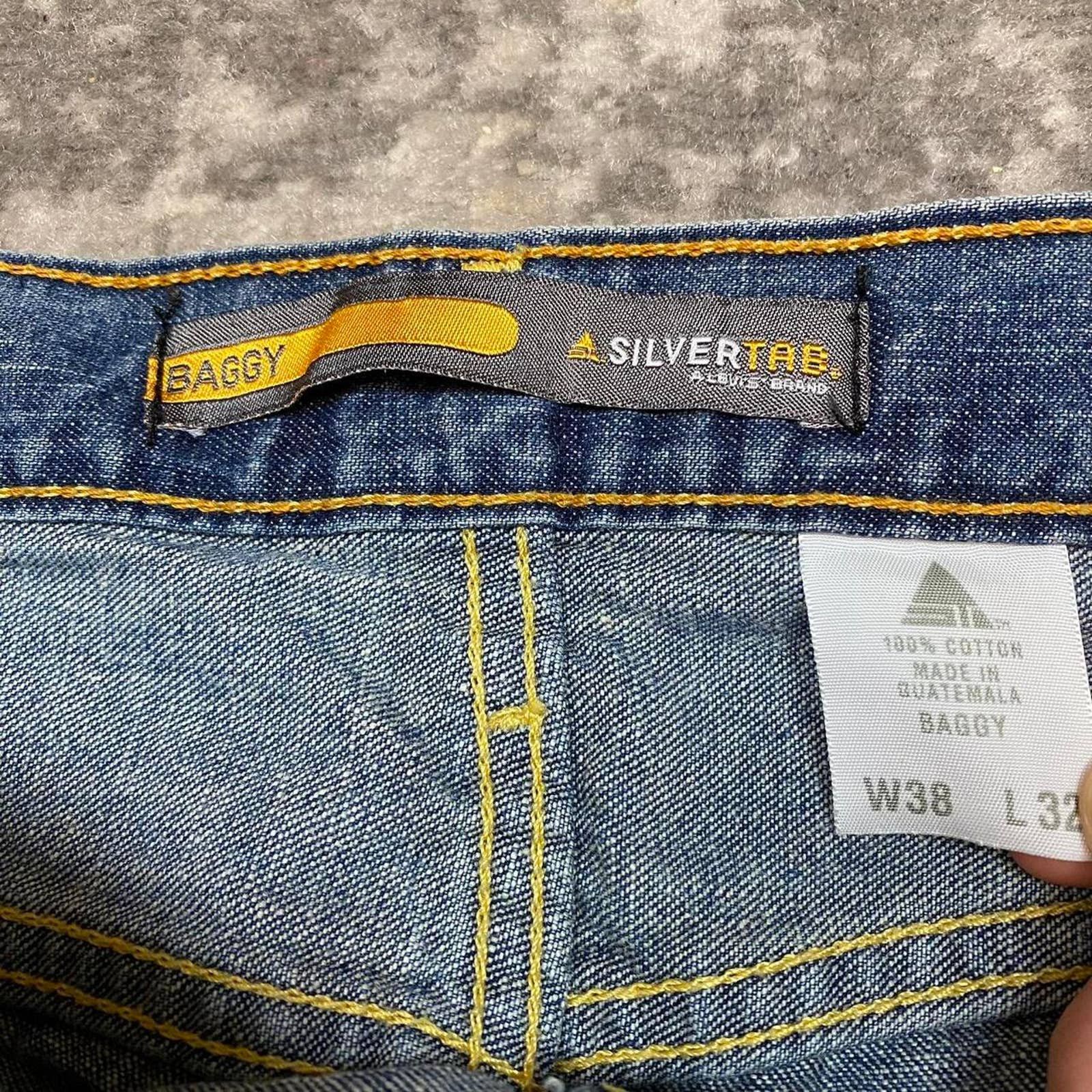 Levi's Crazy Vintage Y2K Levi's Silvertab Baggy Denim Jeans Skater Size US 38 / EU 54 - 7 Thumbnail