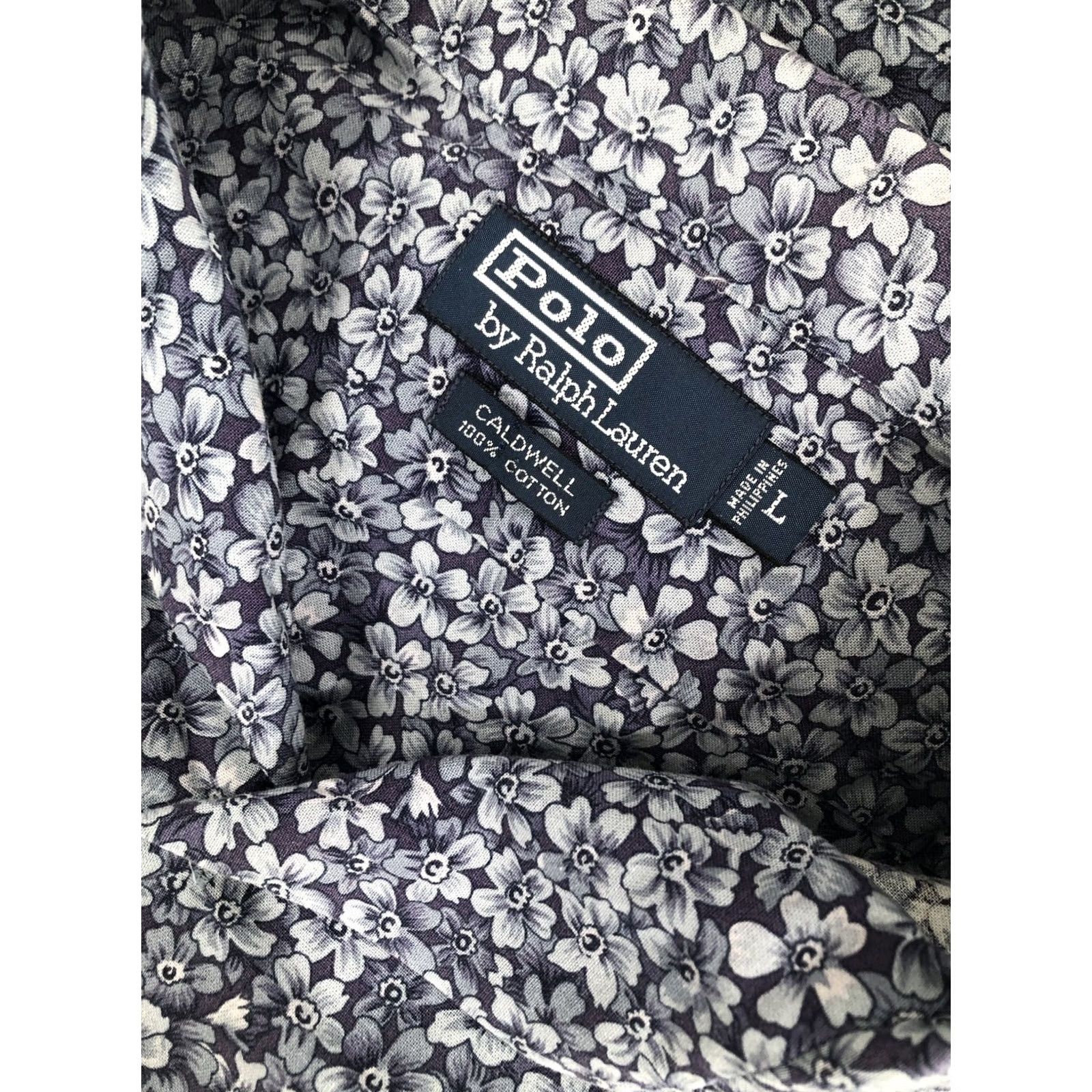 Polo Ralph Lauren POLO RALPH LAUREN CALDWELL Floral L/XL Hawaiian Aloh Shirt Button-Up Men Blue Long Sleeve Size US L / EU 52-54 / 3 - 6 Thumbnail