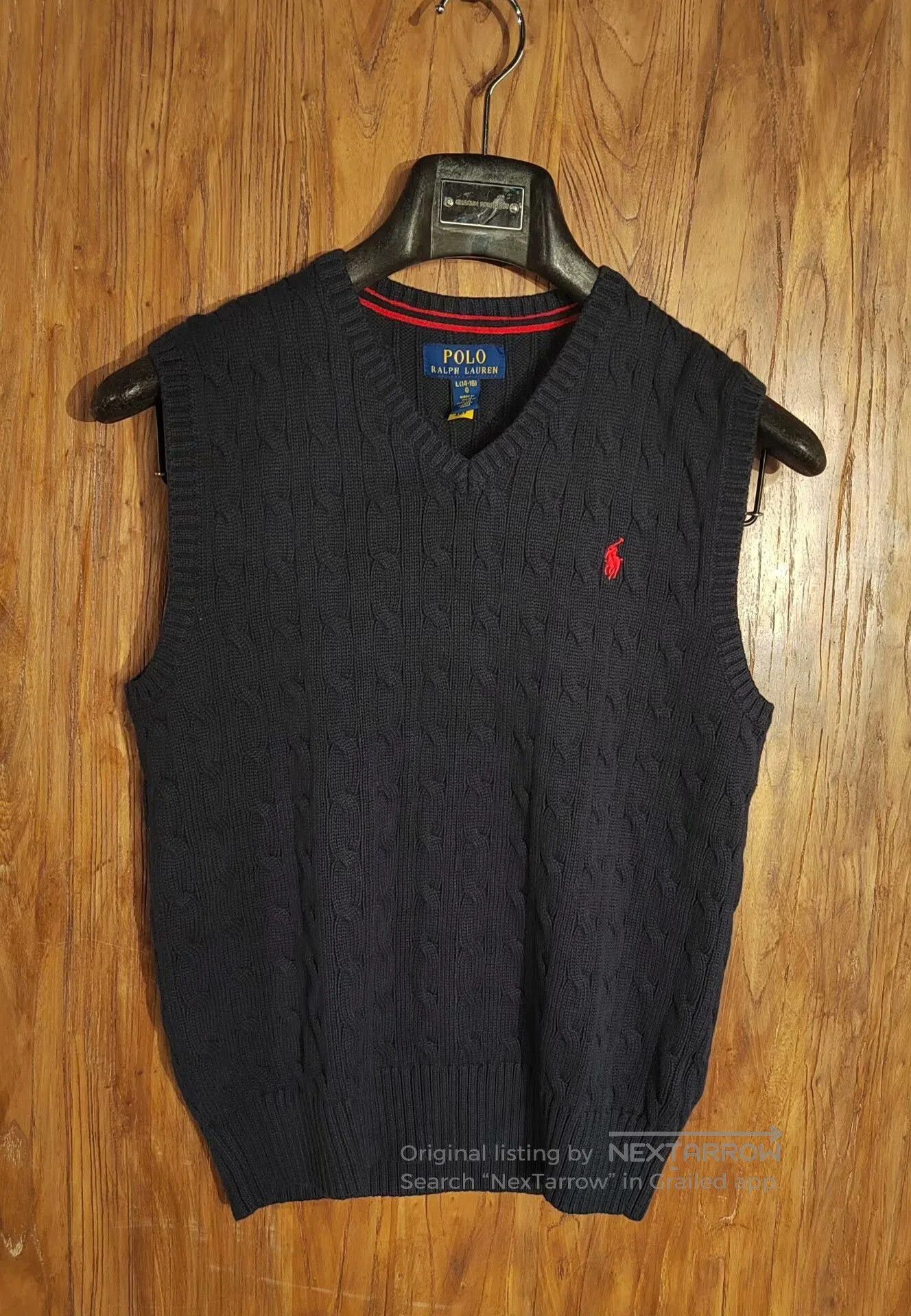 Polo Ralph Lauren Polo Ralph Lauren Cable Knit Vest. Size US L / EU 52-54 / 3 - 1 Thumbnail