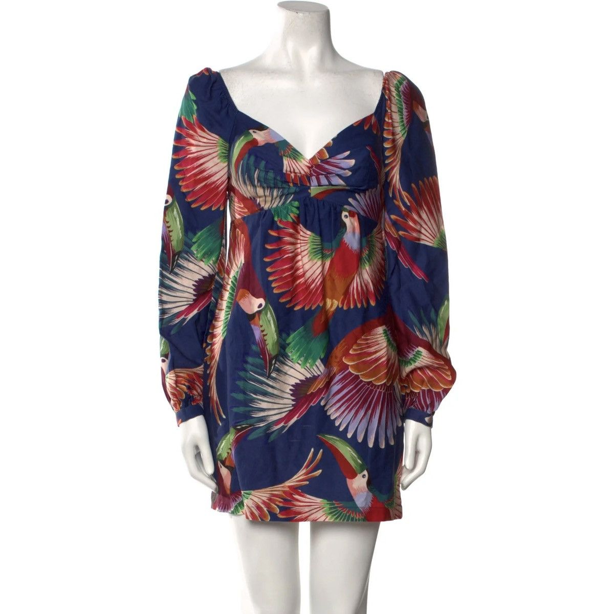 chinese dress ladies Farm Rio Tropical Forest V-Neck Midi Dress