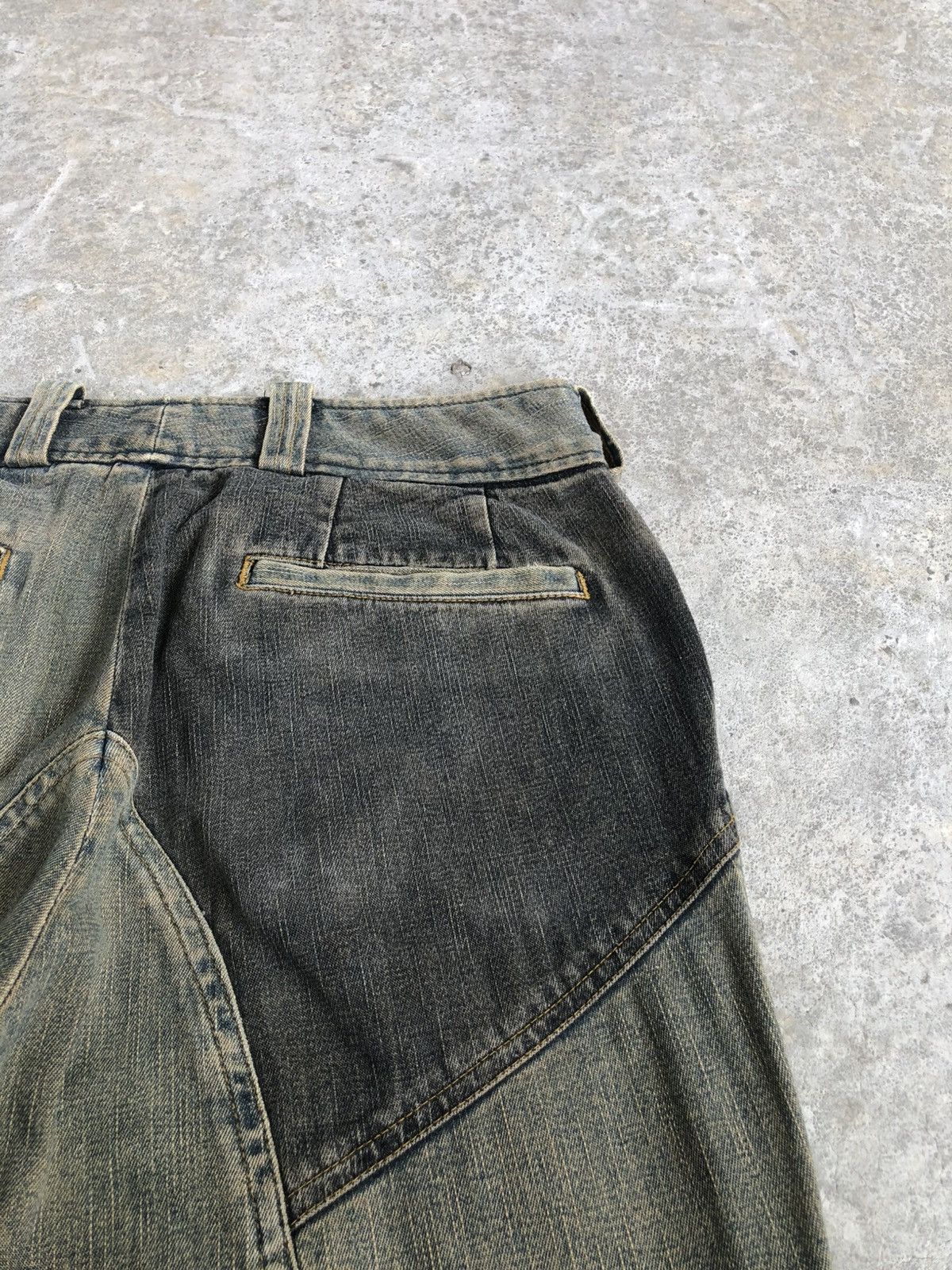 Tornado Mart Japanese Tornado Mart Flared Jeans Patchwork Distressed Size US 29 - 19 Thumbnail