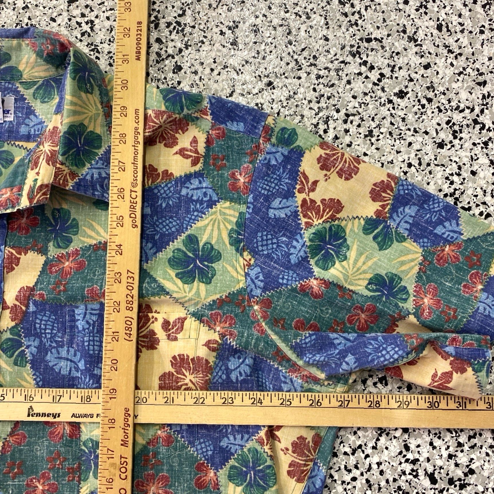 Reyn Spooner VINTAGE Reyn Spooner Floral Hawaiian Shirt Men 2XL Blue Short Sleeve 1/4 Button Size US XXL / EU 58 / 5 - 3 Thumbnail