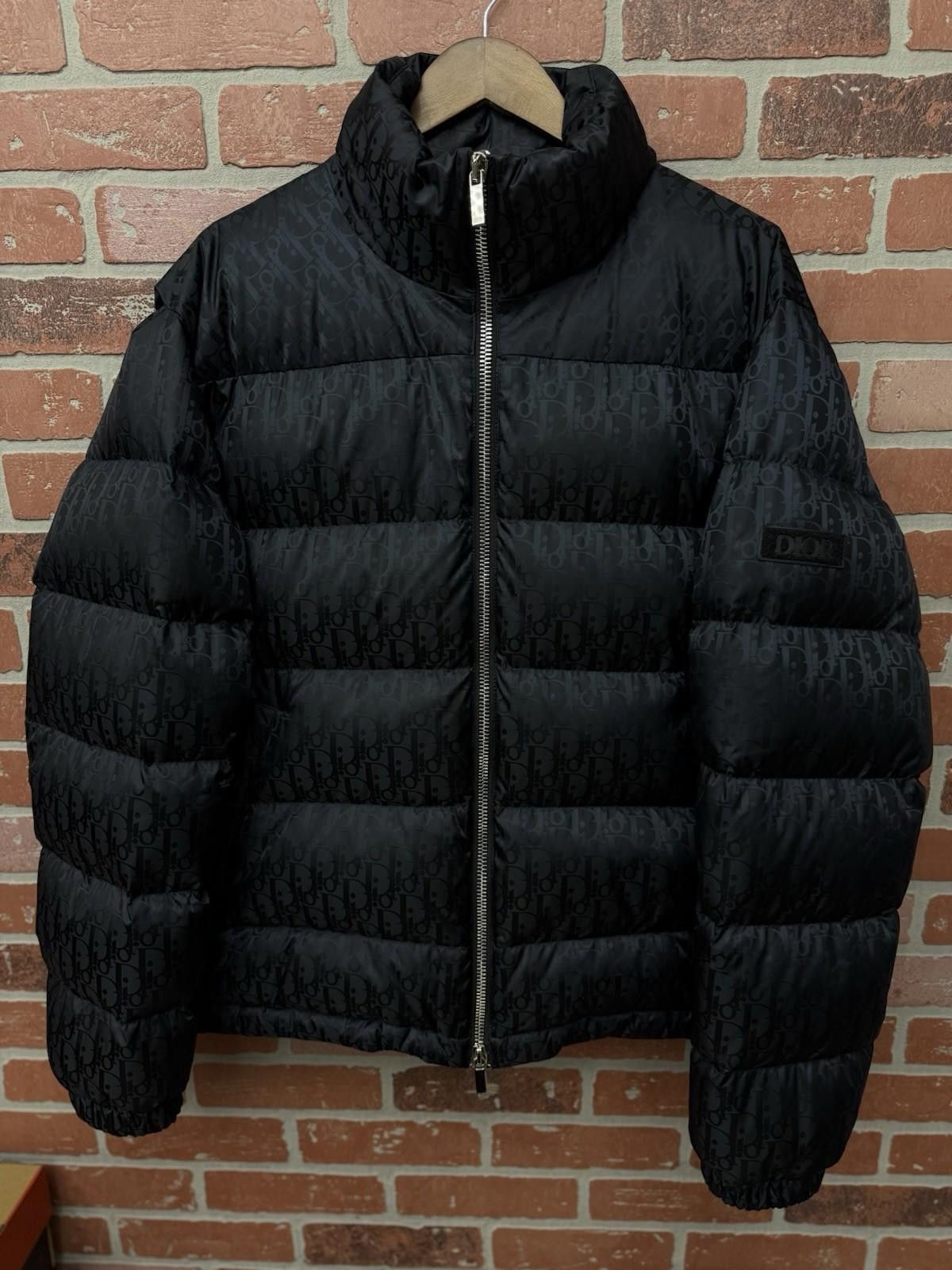 Dior Dior Mens Oblique Down Puffer Jacket - Black Size 54 Size US L / EU 52-54 / 3 - 2 Thumbnail