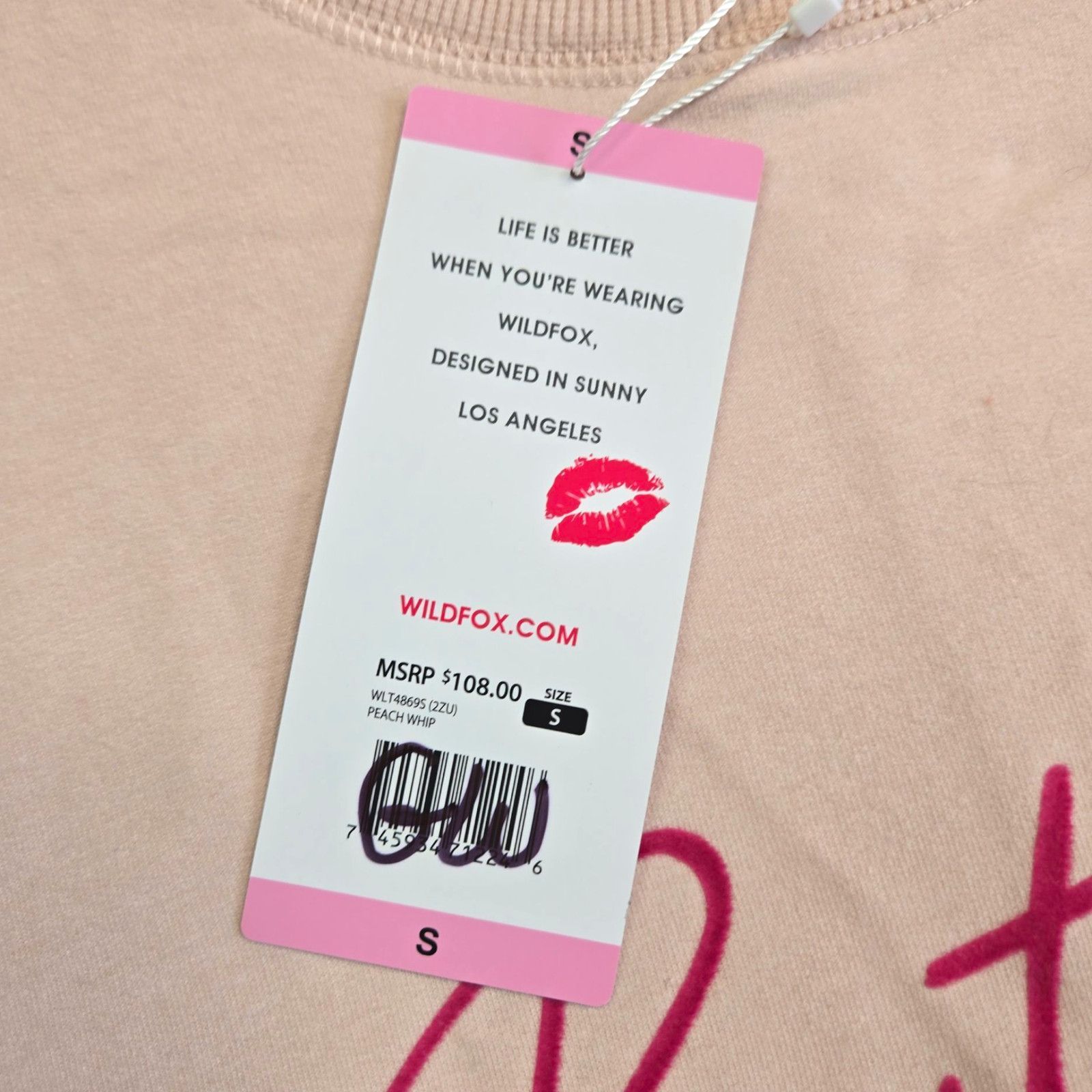 Wildfox Wildfox But First Cocktails Graphic Sweatshirt Small NWT Size S / US 4 / IT 40 - 5 Thumbnail
