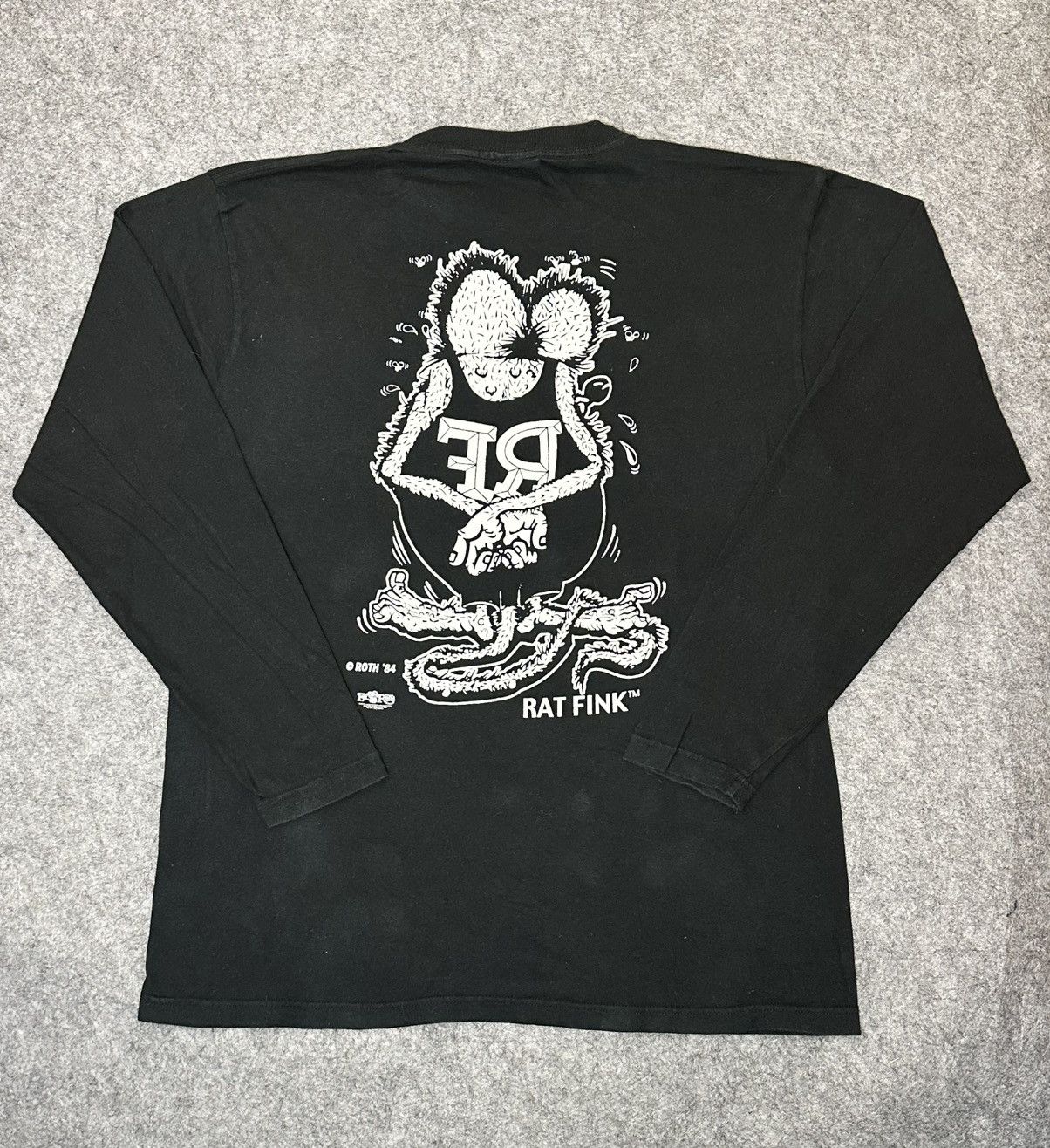 Other Rat Fink Ed Roth T-shirt with a white graphic print. Size US XL / EU 56 / 4 - 4 Thumbnail