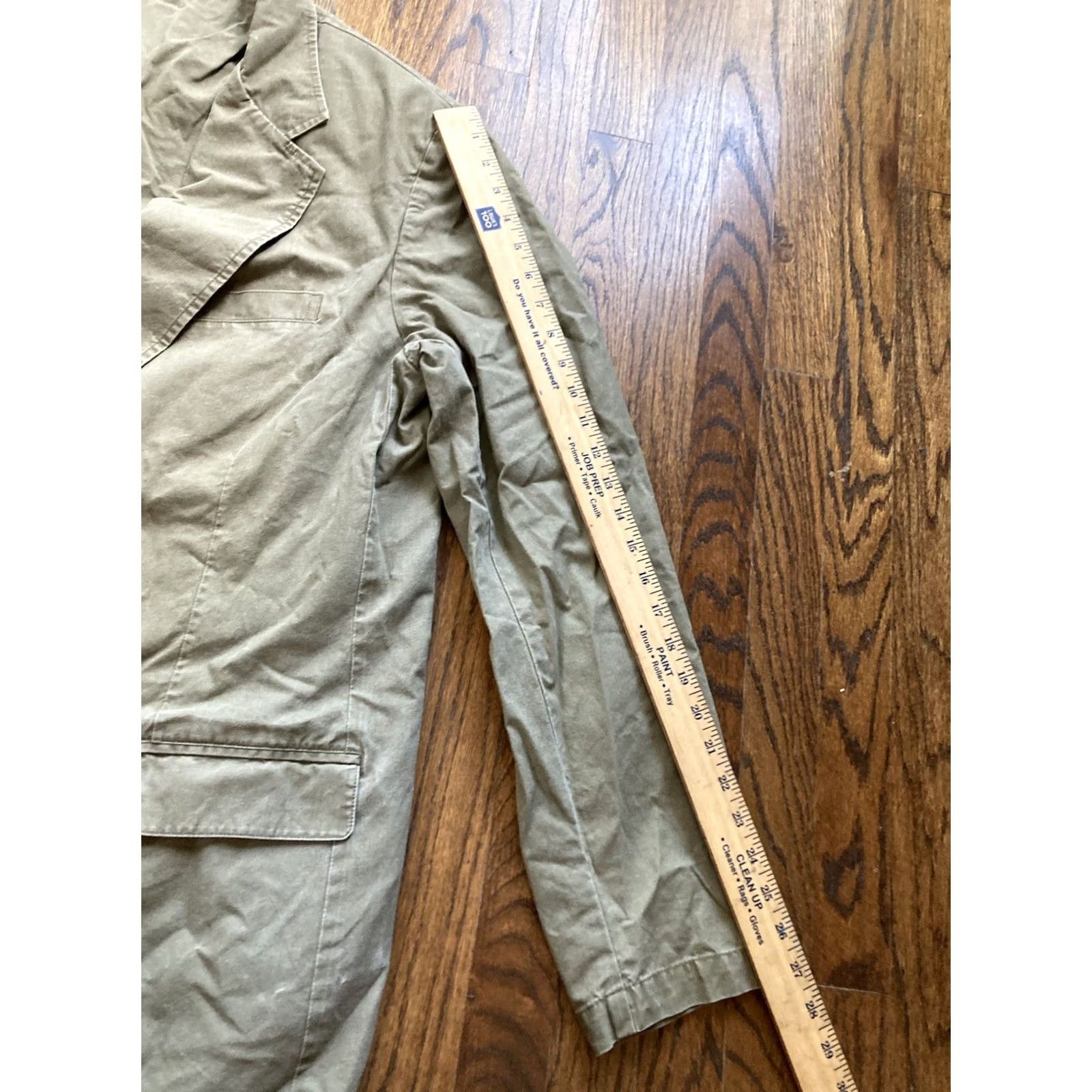 Vintage VINTAGE LL Bean Jacket Mens Size 48 Tall Safari Field Blazer Green Sport Coat Cotton Size 48R - 5 Thumbnail