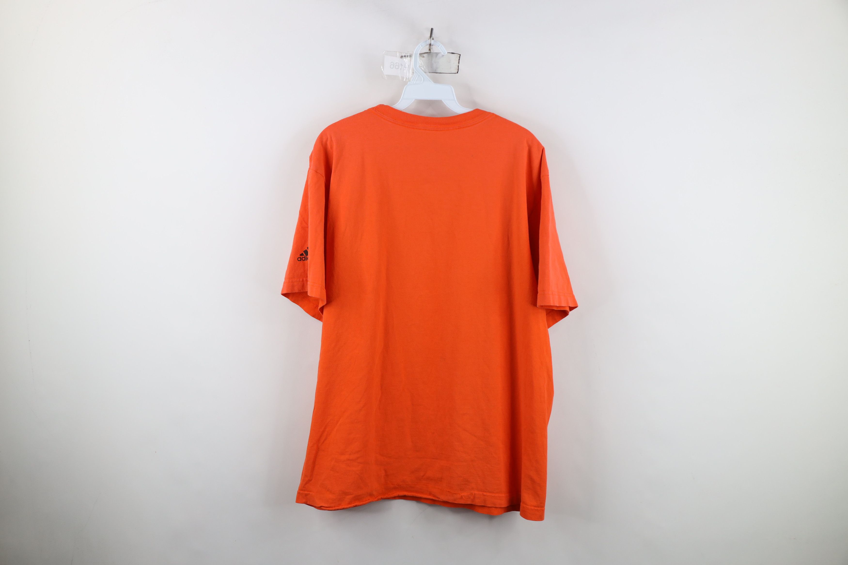 Adidas Vintage Y2K Adidas Spell Out Short Sleeve T-Shirt Orange Size US L / EU 52-54 / 3 - 12 Thumbnail