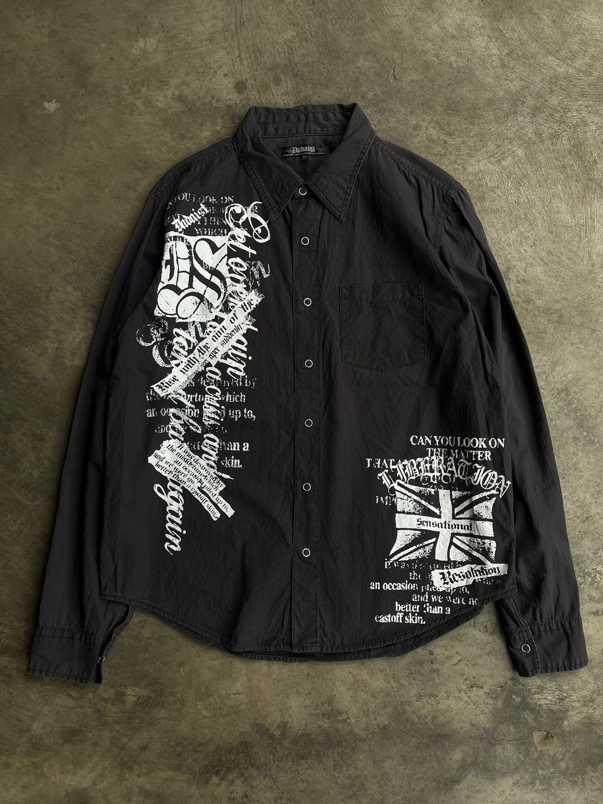 If Six Was Nine JAPANESE DADAIST POEM GOTHIC SEDITIONARIES PUNK STYLE SHIRTS Size US M / EU 48-50 / 2 - 1 Thumbnail