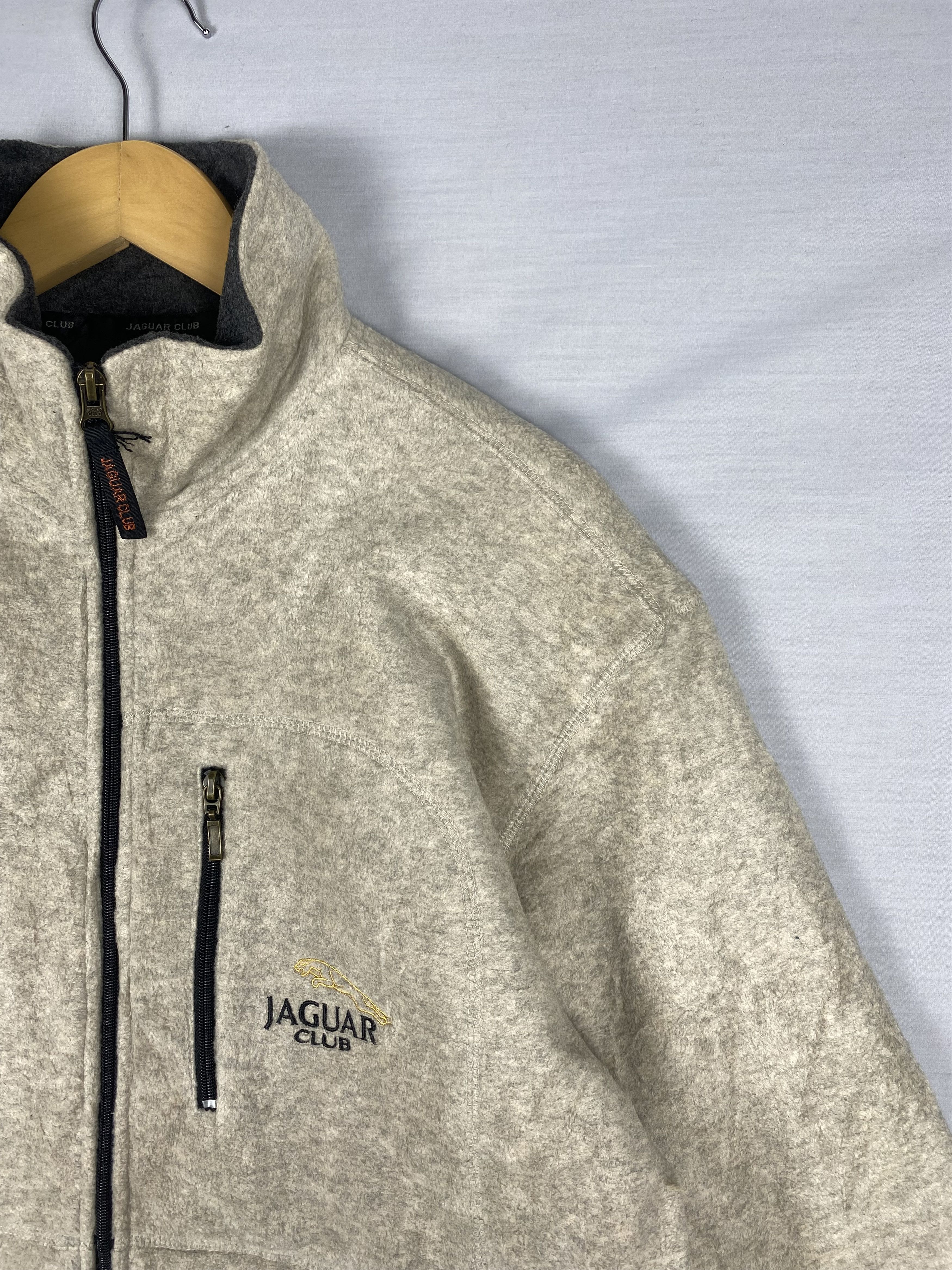 Japanese Brand Vintage Jaguar Club Zip Up Helix Fleece Jacket Size US L / EU 52-54 / 3 - 3 Thumbnail
