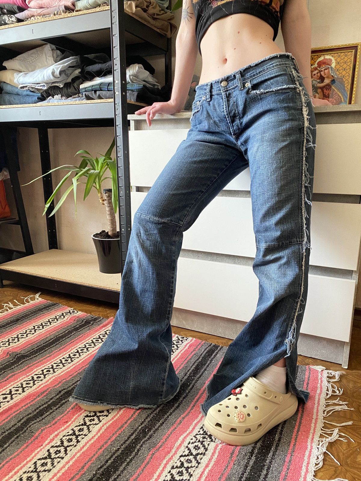 Beauty Beast × Diesel × Vintage vintage y2k bratz style jeans DIESEL Size 29" - 4 Thumbnail