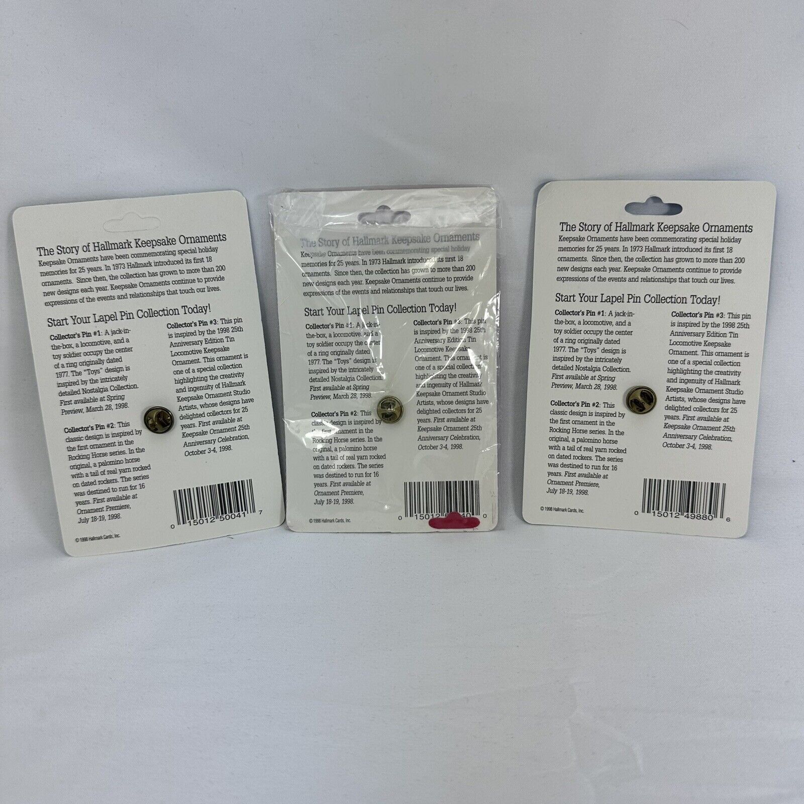 Other VTG 973-1998 Hallmark Collectors Pins 25th Anniversary Set 3 Size ONE SIZE - 5 Thumbnail
