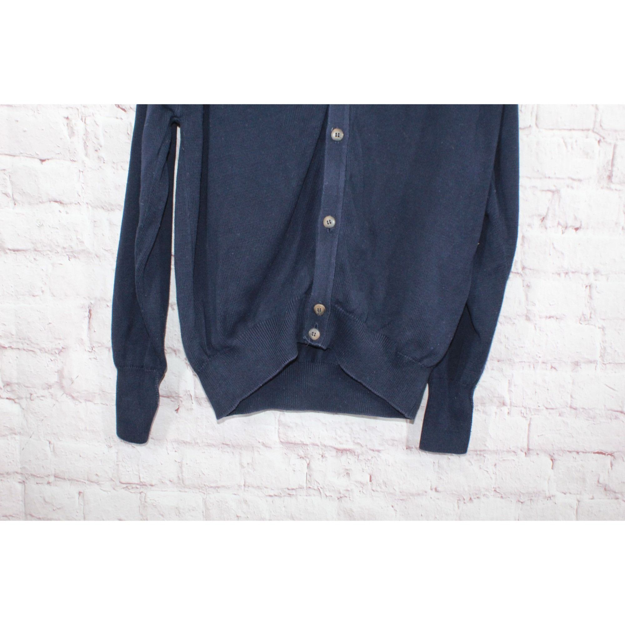 L.L. Bean LL Bean Men's Classic Cotton V Neck Sweaters Cardigan Size L Size US L / EU 52-54 / 3 - 3 Thumbnail