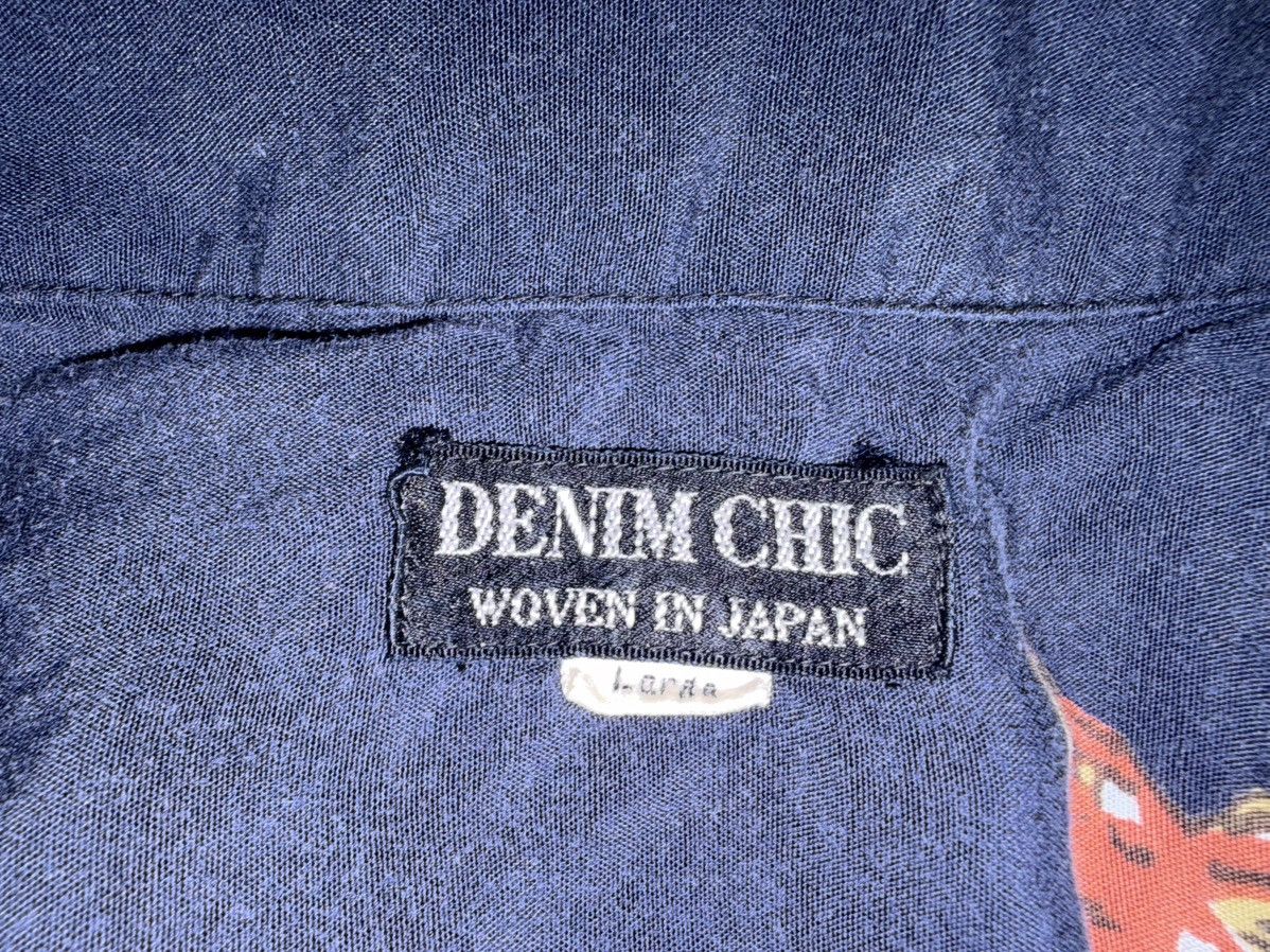 Vintage VINTAGE DENIM CHIC OPEN CAMP COLLAR 🦘 OVP MOTIF RAYON SHIRT Size US L / EU 52-54 / 3 - 9 Thumbnail