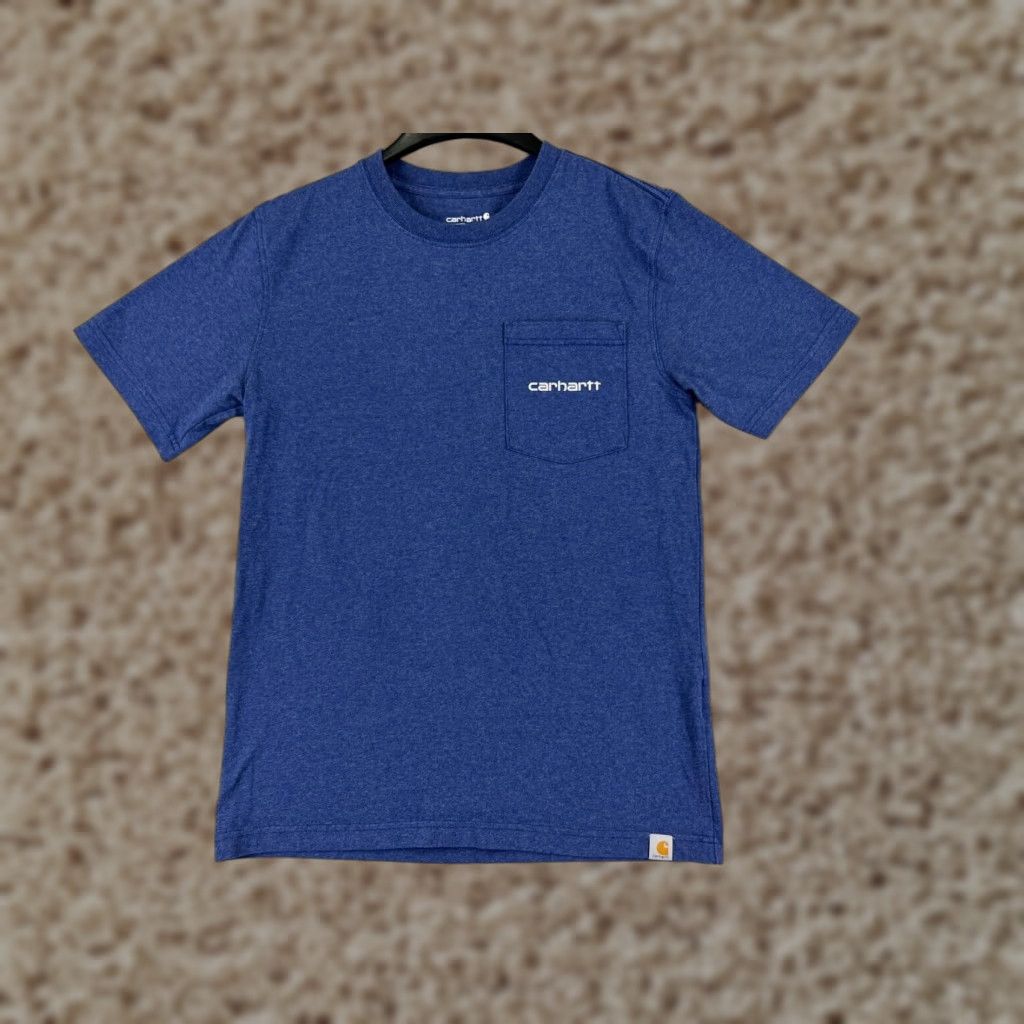 Carhartt Carhartt Shirt Men S Blue Short Sleeve Crew Neck Cotton Blend Pocket Logo 90s Beer Theme? Size US S / EU 44-46 / 1 - 1 Thumbnail