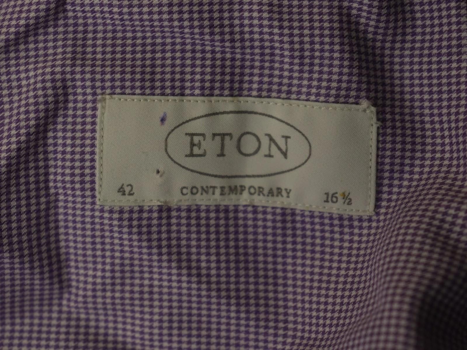 Eton Eton Pink Pinstriped 100% Cotton Dress Shirt Size 42 Size 38R - 8 Thumbnail