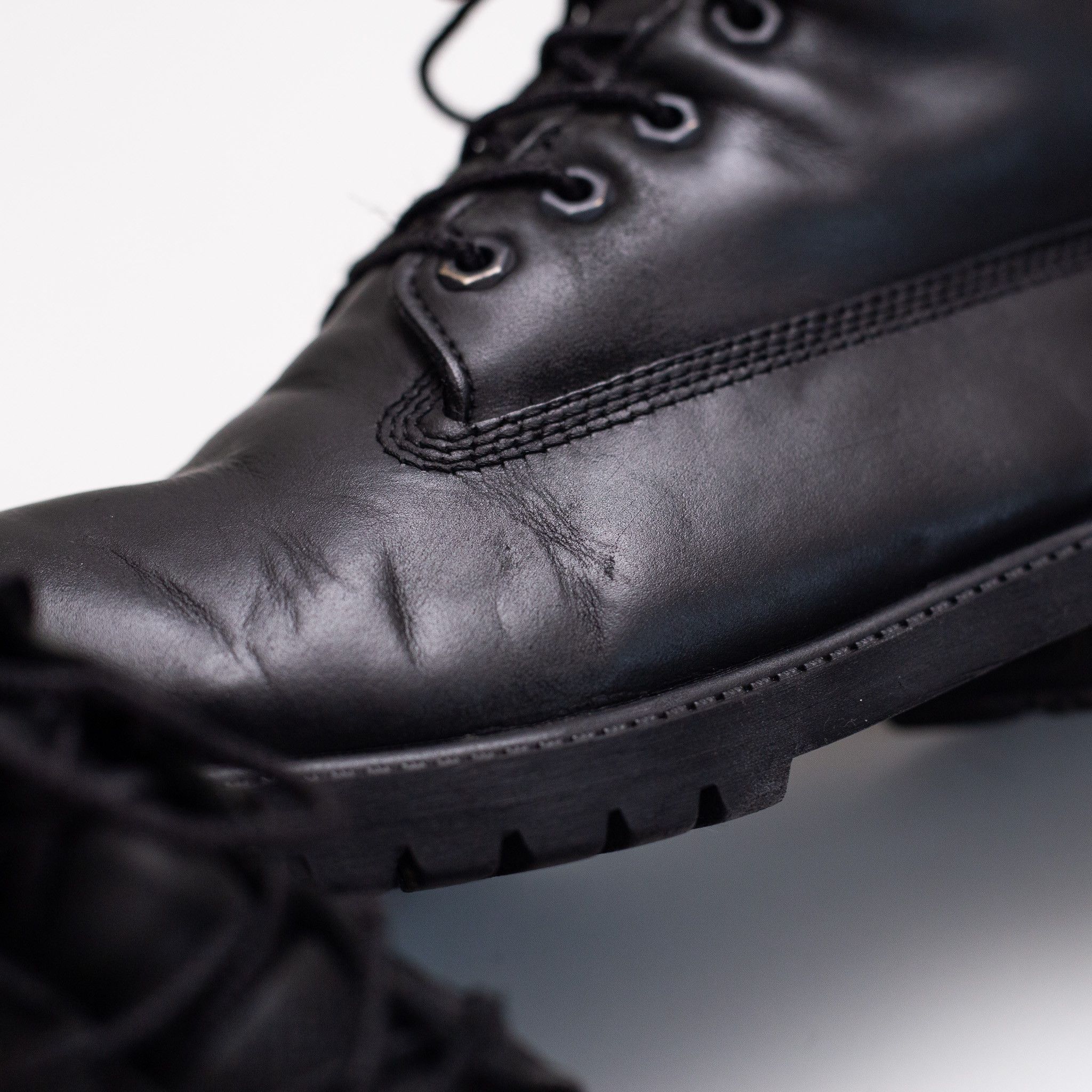 Timberland Timberland Unisex Black Leather Winter Waterproof Boots Size US 6.5 / IT 36.5 - 9 Thumbnail