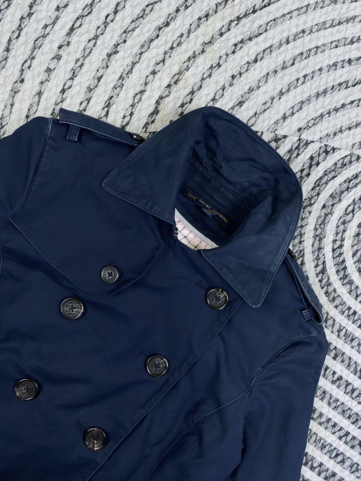 Brooks Brothers Vintage Brooks Brothers Cotton Blend Belted Trench Coat Size S / US 4 / IT 40 - 8 Thumbnail