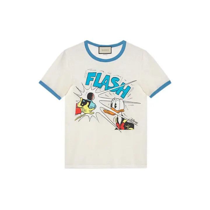Gucci Gucci Donald Duck Print T-Shirt for Women-2507 Size XS / US 0-2 / IT 36-38 - 8 Thumbnail