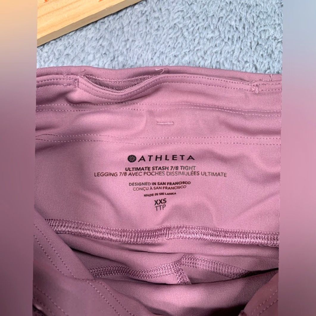 Athleta Athleta Pink Leggings 2XS 7/8 Tight Ankle Women XXS Stash Ultimate Pink Leggings XXS Size 24" / US 00 / IT 34 - 5 Thumbnail