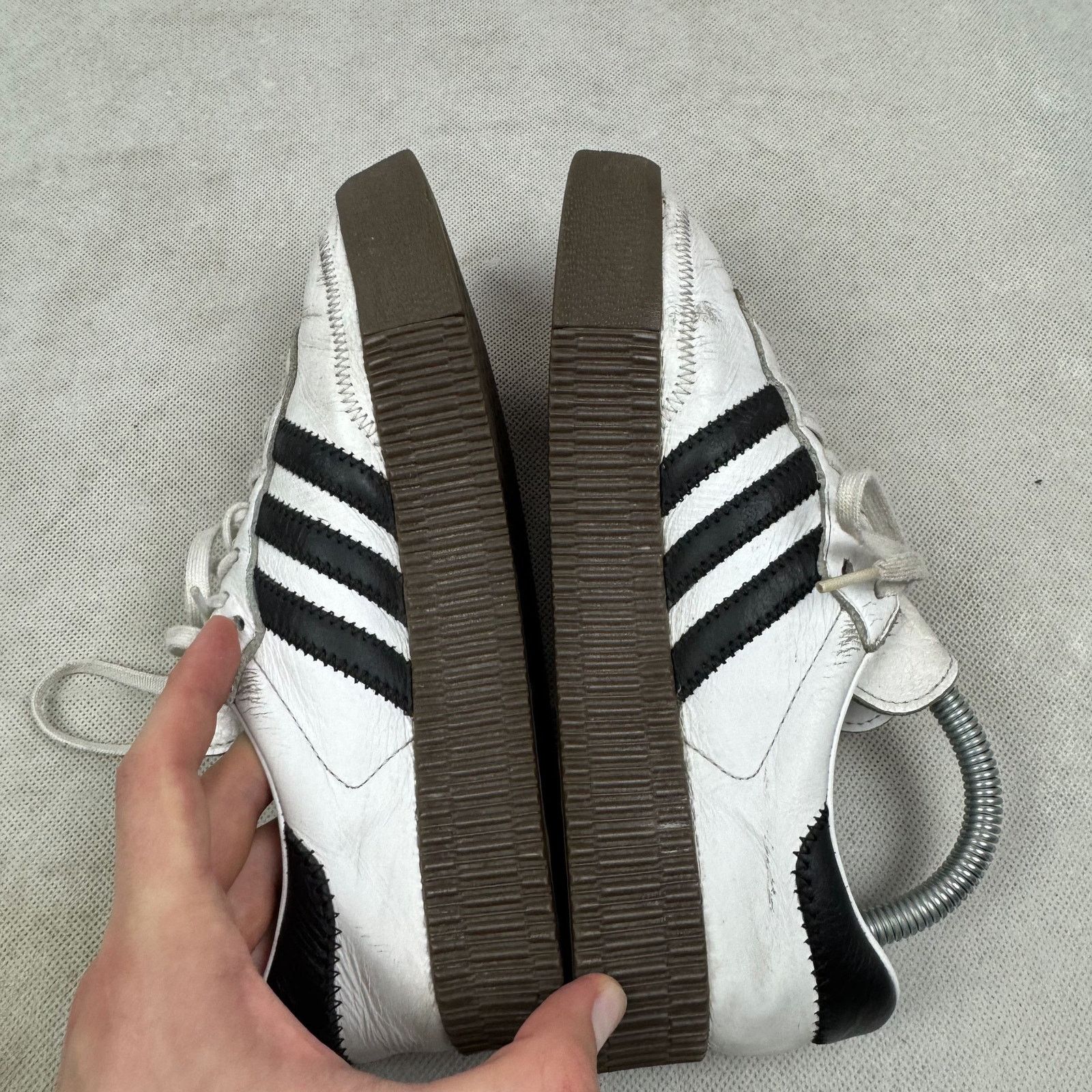 Adidas Adidas Sambarose AQ1134 Women's White Black Sneakers Shoes 7 Size US 7 / IT 37 - 3 Thumbnail