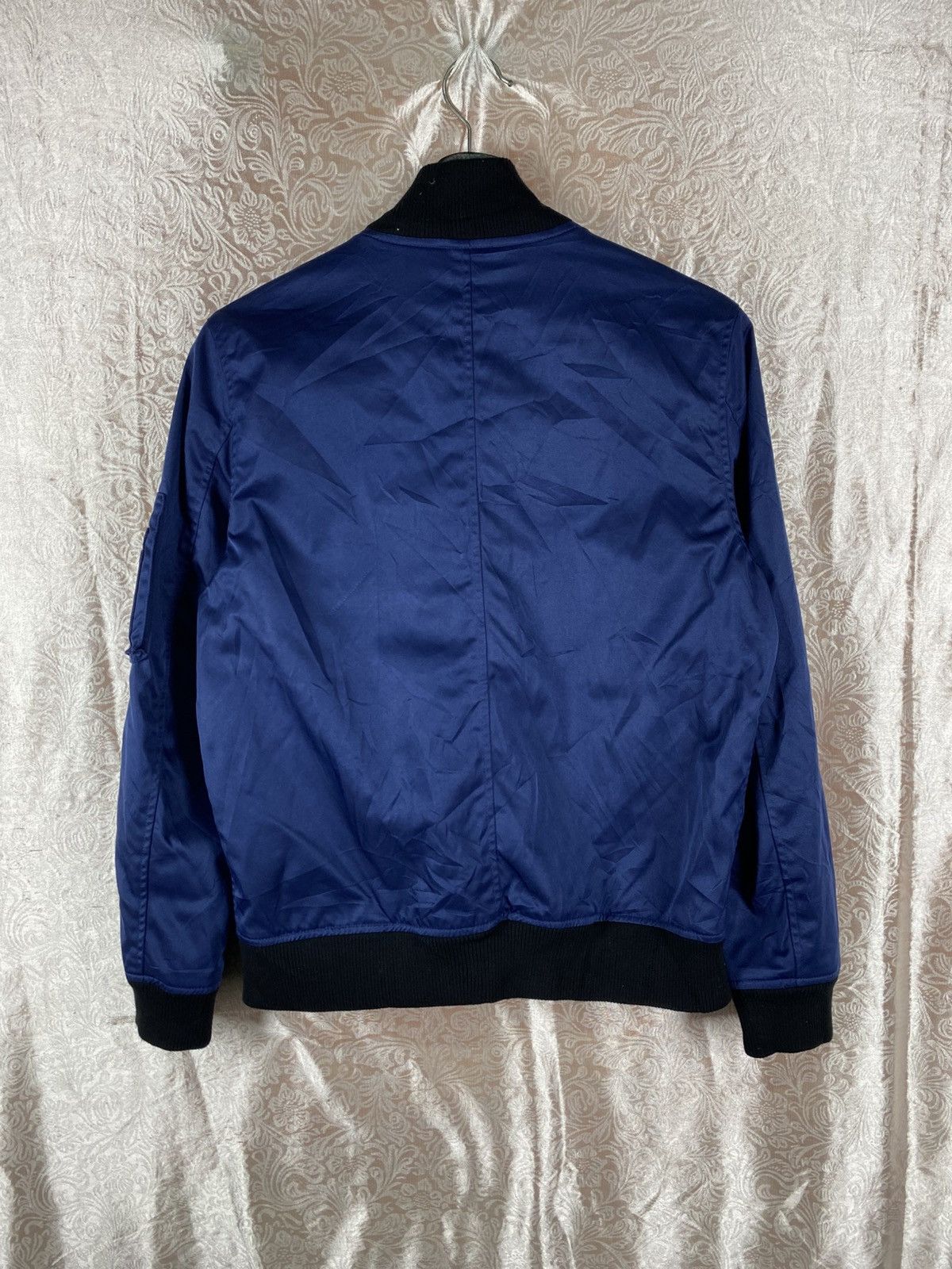 JACKROSE Jackrose Blue MA-1 Bomber Minimal Flight Jacket Size US M / EU 48-50 / 2 - 9 Thumbnail