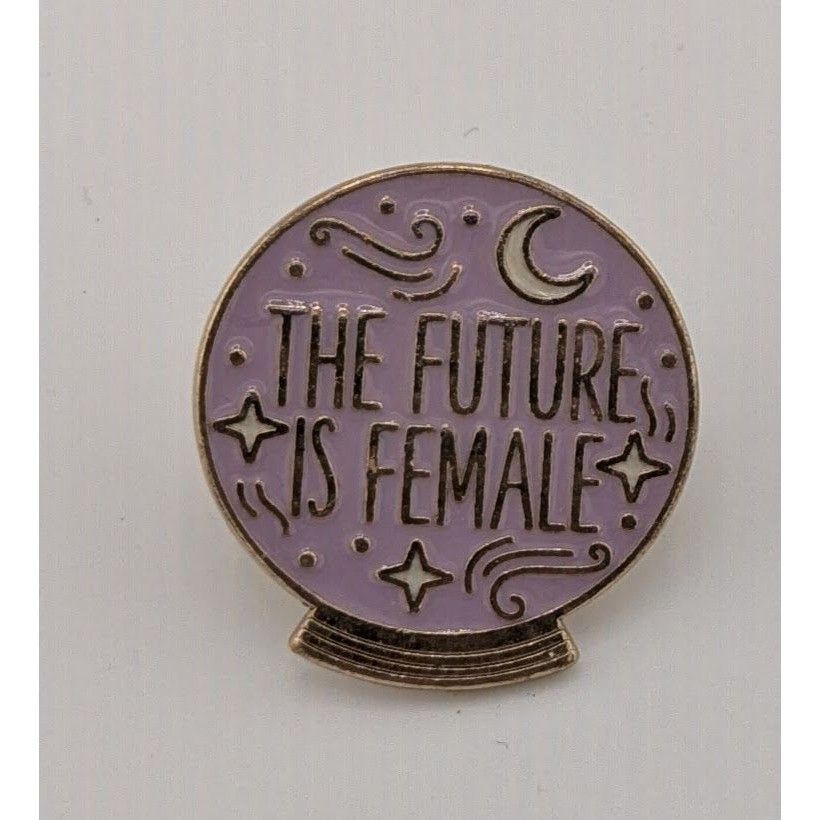 Other The Future Is Female Crystal Ball Lapel Pin Size ONE SIZE - 3 Thumbnail