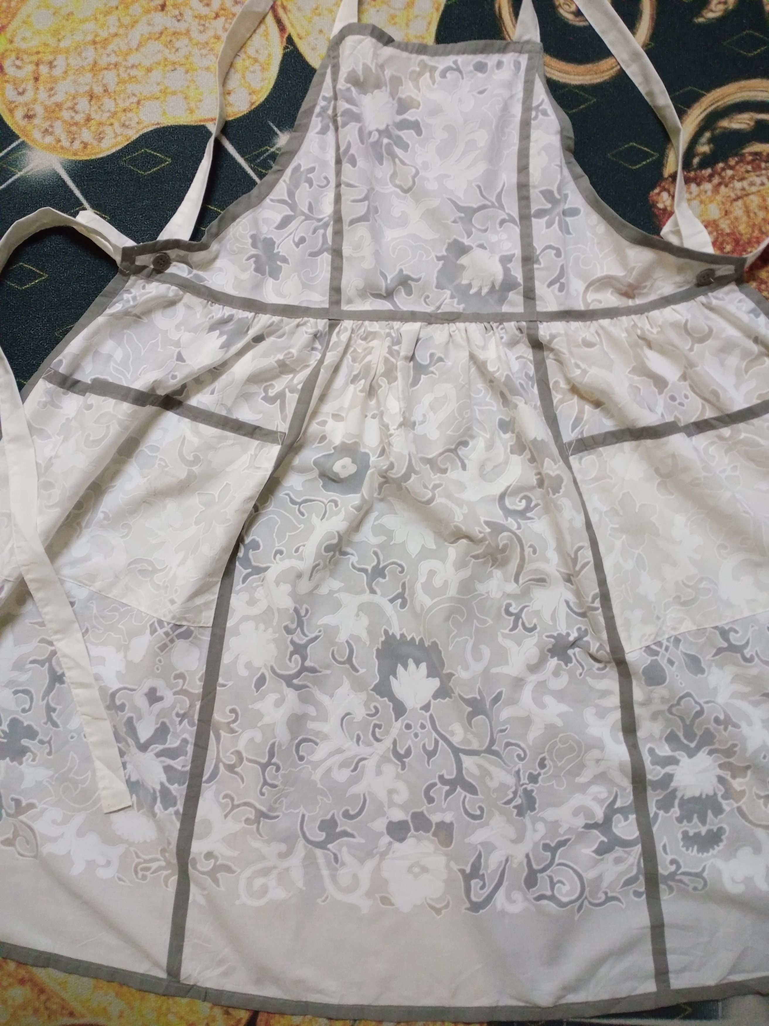 Yves Saint Laurent Vintage Yves Saint Laurent Tabliers Aprons Floral Design Size ONE SIZE - 3 Thumbnail
