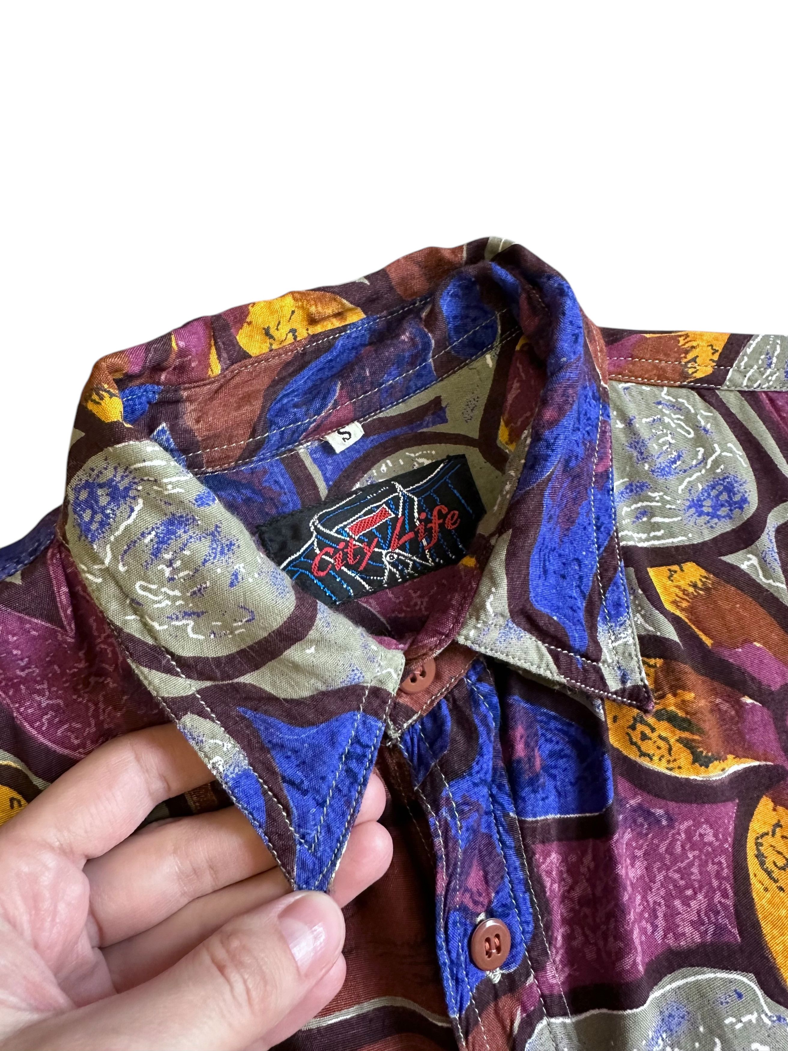 Vintage Vintage Pure Viscose Hawaiian Oversized Shirt (S) Size US S / EU 44-46 / 1 - 3 Thumbnail