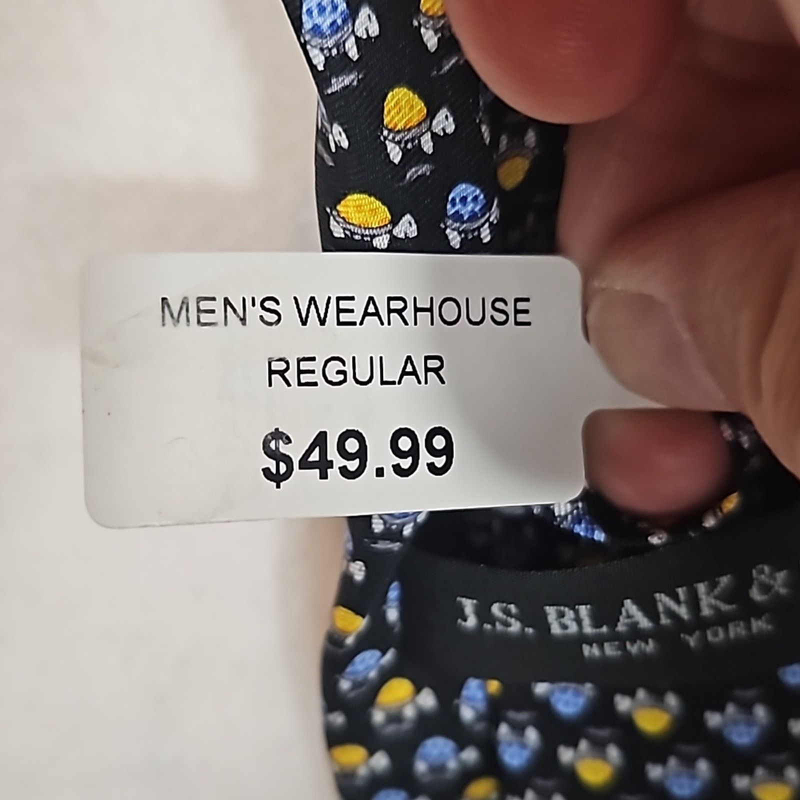 Other NWT J.S. Blank Men's Silk Turtle Print Tie Size ONE SIZE - 6 Thumbnail