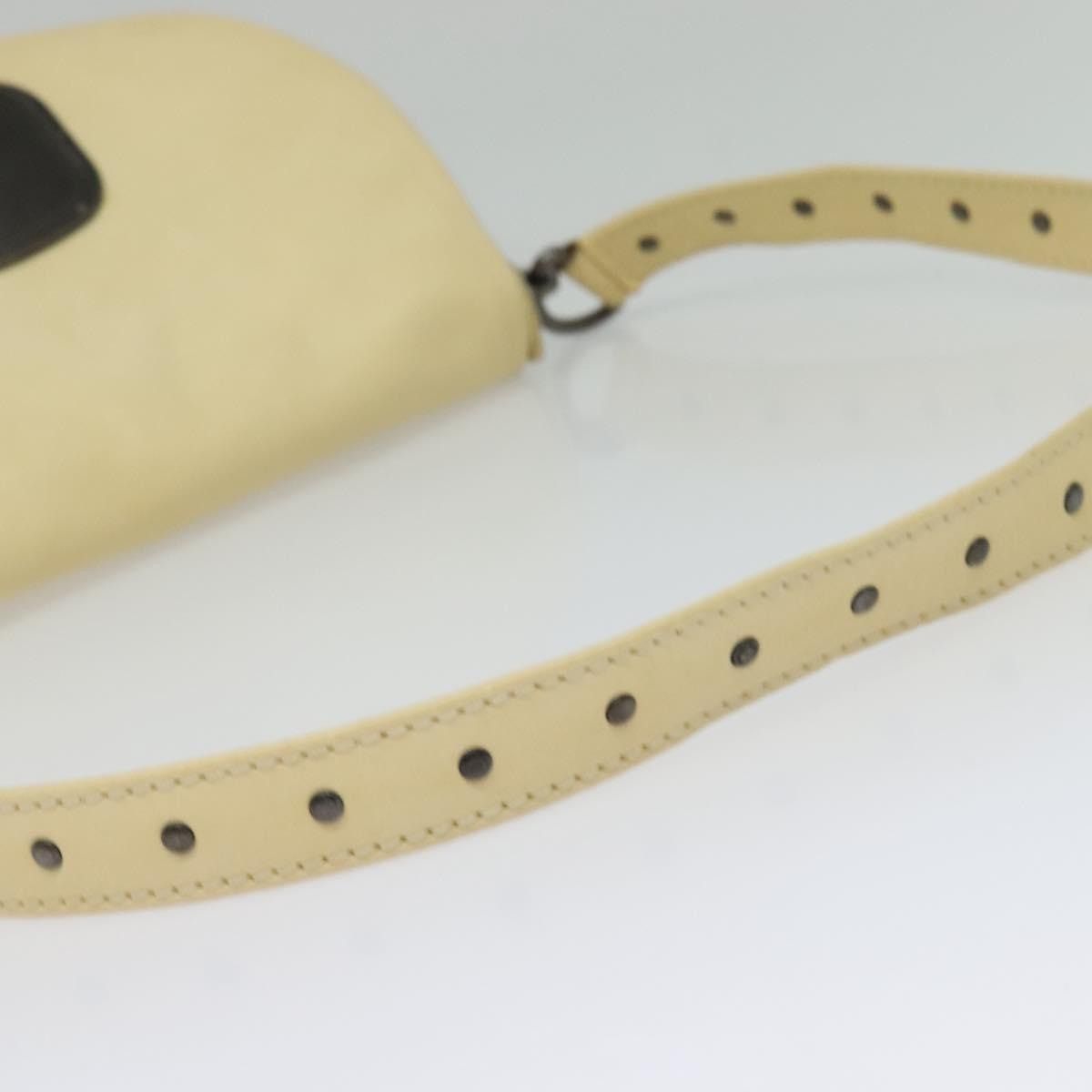 Celine CELINE Studs Shoulder Bag Leather Cream Size ONE SIZE - 7 Thumbnail