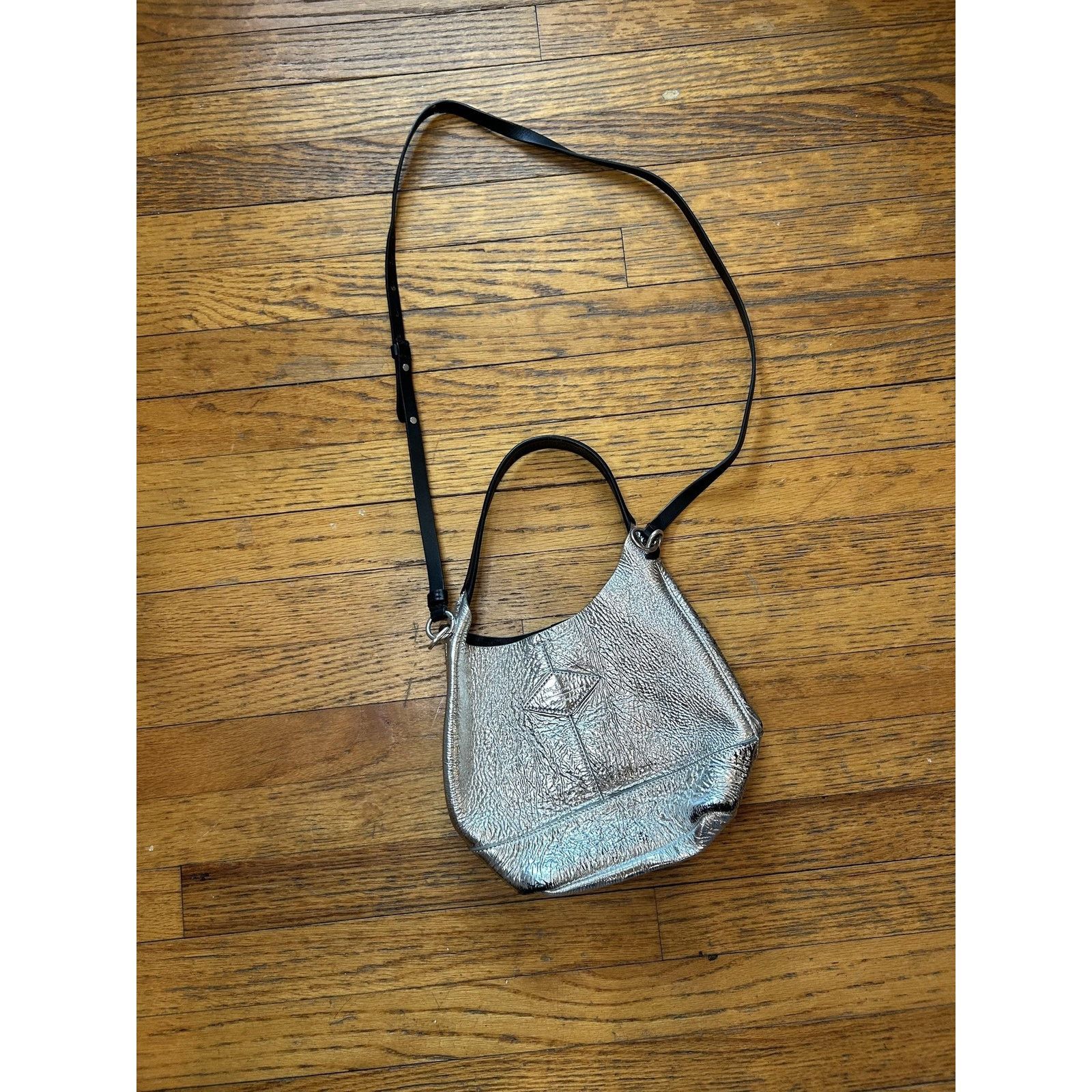 Rag & Bone Rag & Bone Crossbody Bag Metallic Textured Leather Size ONE SIZE - 1 Thumbnail