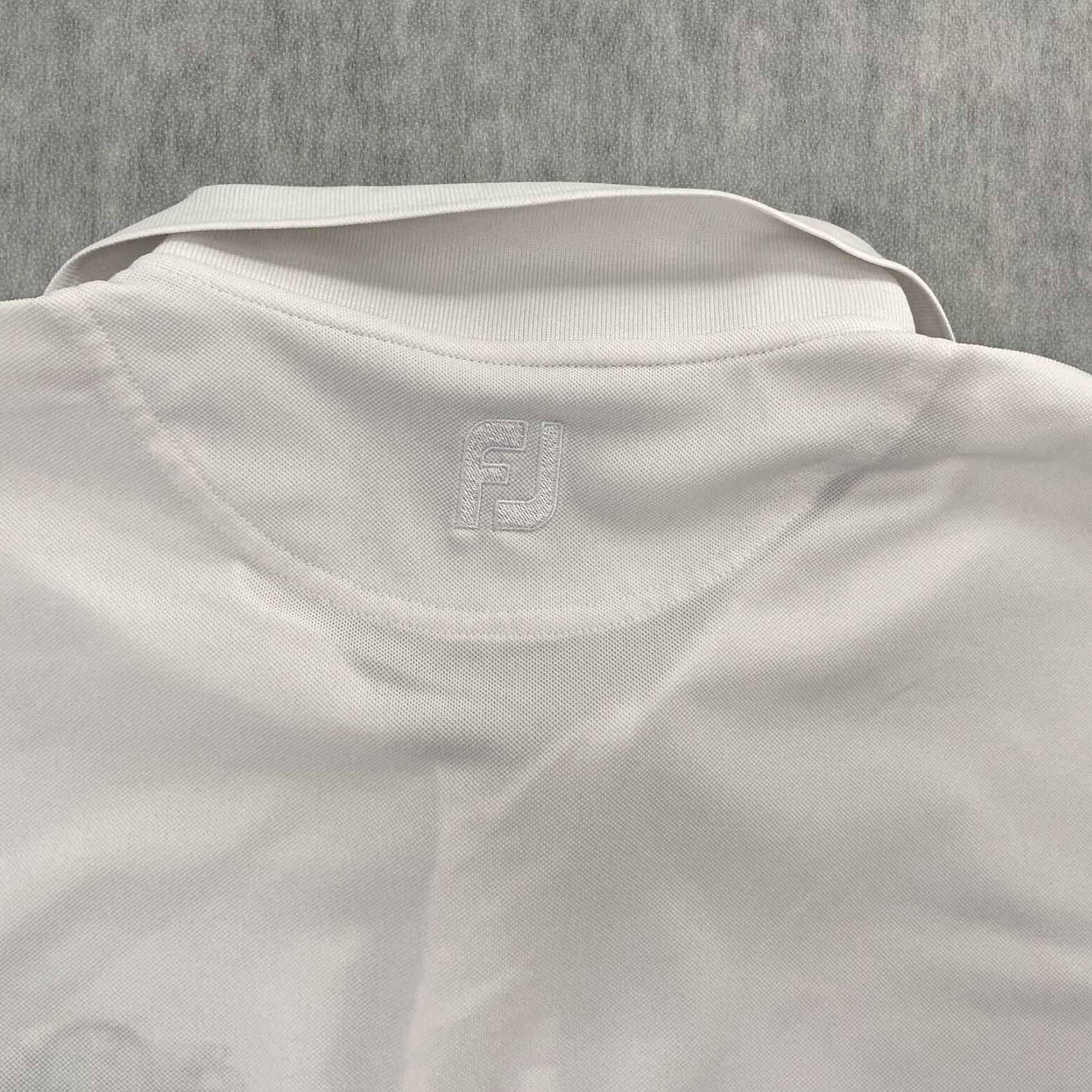 Footjoy Footjoy Shirt Adult Extra Large White Polo Golf Concession FJ Men XL Size US XL / EU 56 / 4 - 7 Thumbnail