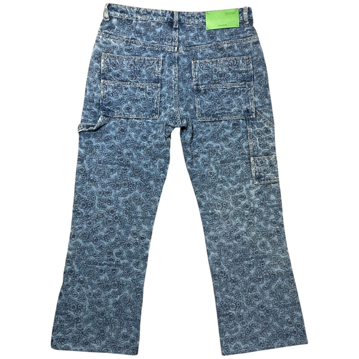 Off-White Off White 23SS Flower Embroidery Carpenter Flare Denim Blue Size US 34 / EU 50 - 10 Thumbnail
