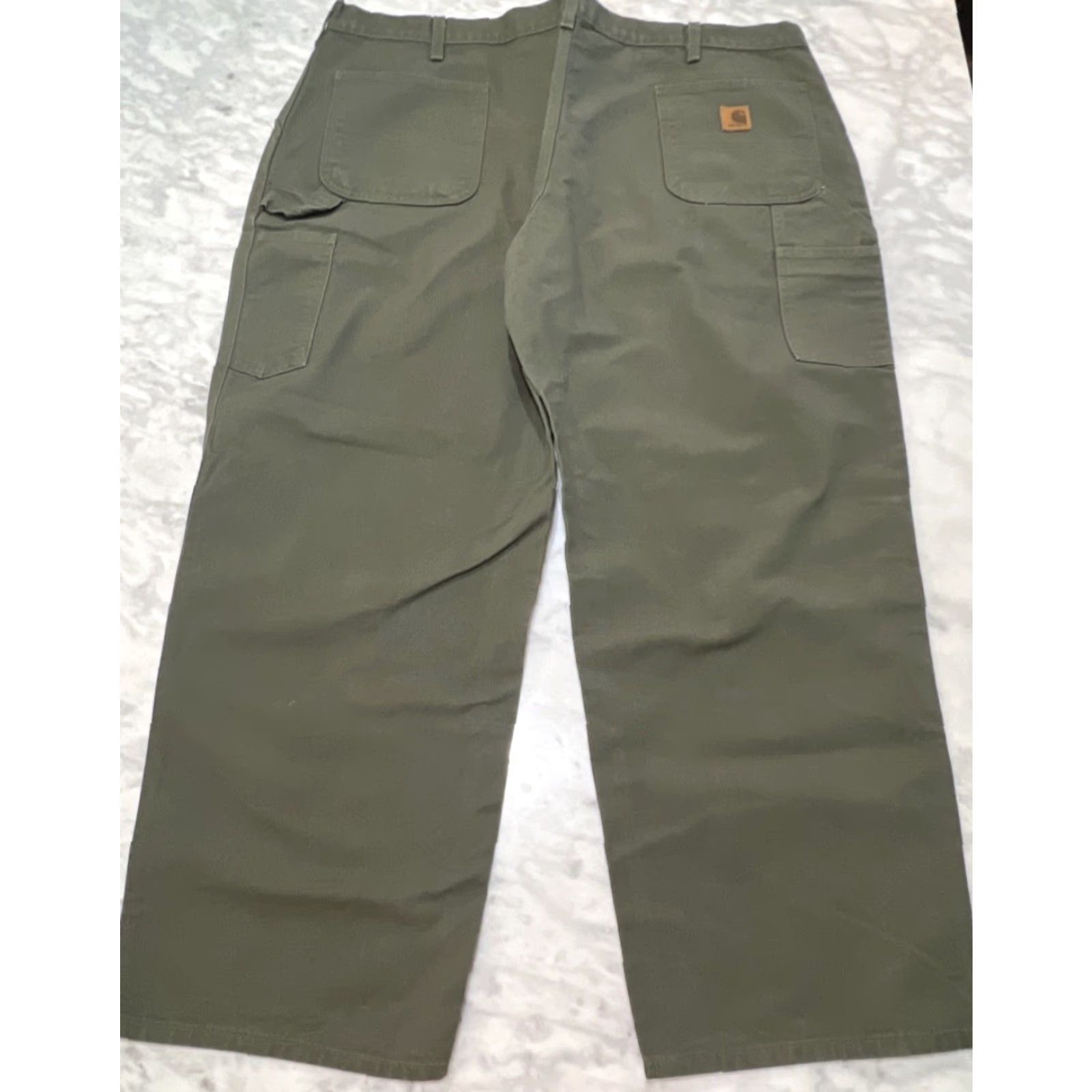 Carhartt Carhartt Jeans Men 44x30 Green Denim Dungaree Carhartt Straight 5-Pocket Regular Belt Loops Mid Rise Comfort Easy Care Jeans Mens Size US 44 / EU 60 - 3 Thumbnail