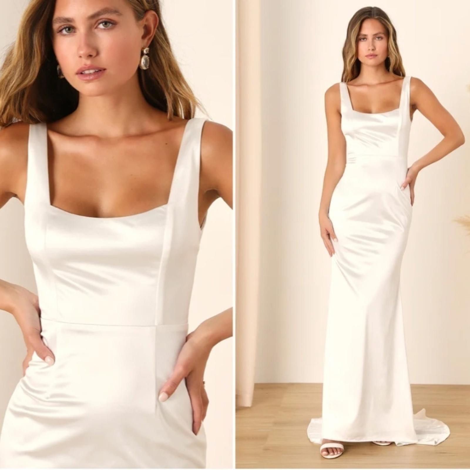 Lulus LULU's Bridal Sexy Classic Elegant Sophisticated Maxi Size XL / US 12-14 / IT 48-50 - 3 Thumbnail
