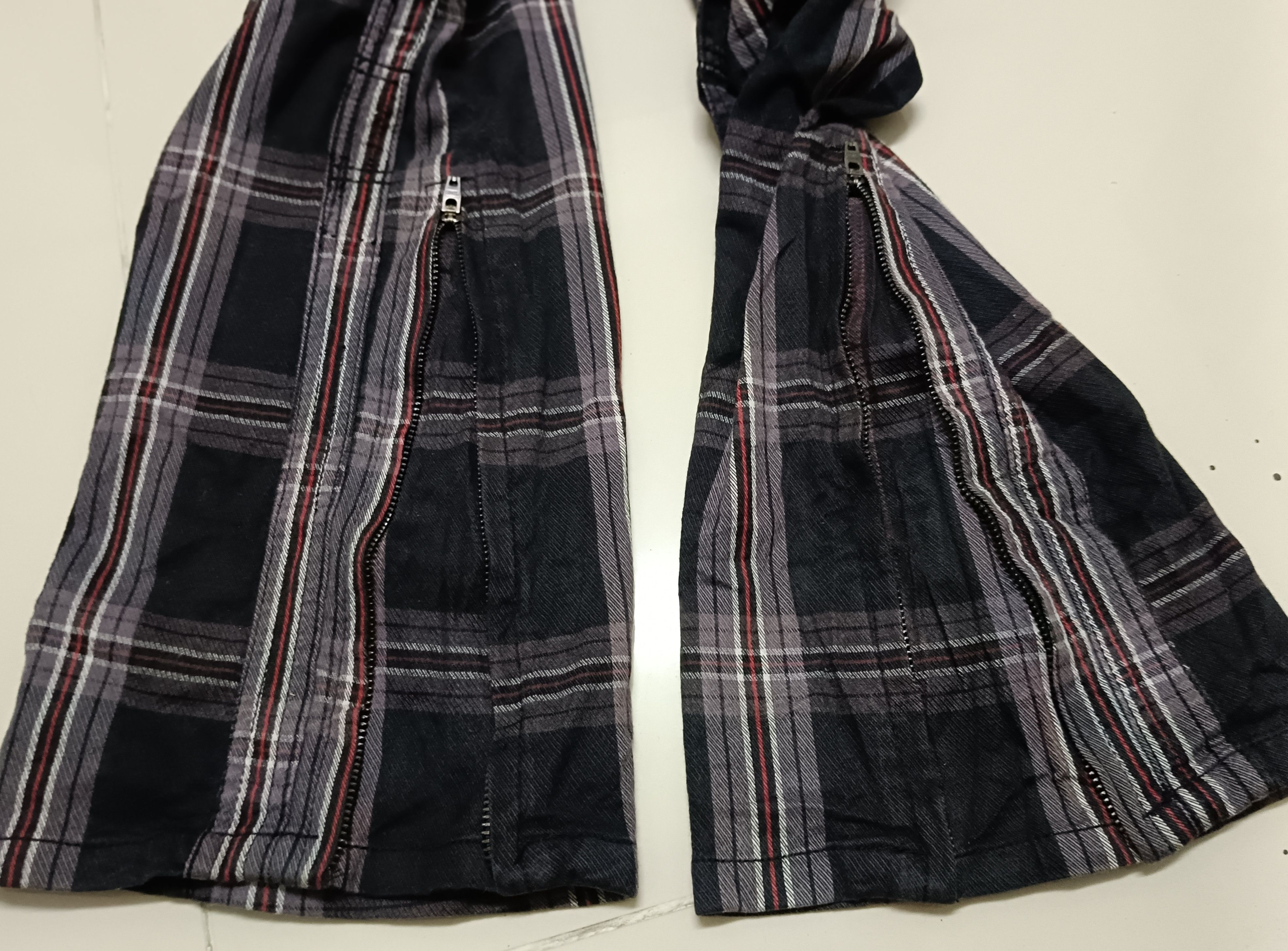 If Six Was Nine Japanese Brand Double Edge Plaid Bondage Pants Size US 33 - 11 Thumbnail