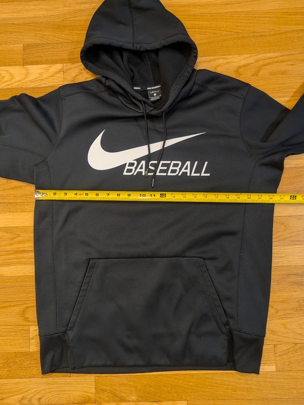 Nike Nike Baseball Hoodie Sweatshirt Large - black w white logo Size US L / EU 52-54 / 3 - 6 Thumbnail