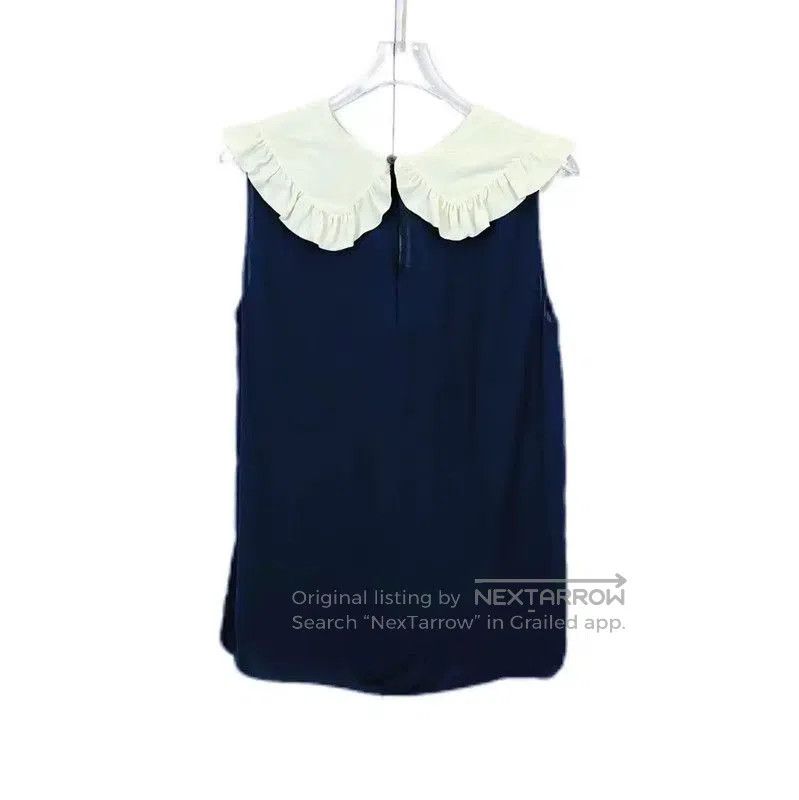 Miu Miu Miu Miu Sleeveless Black Cotton Summer Top . Size S / US 4 / IT 40 - 2 Thumbnail