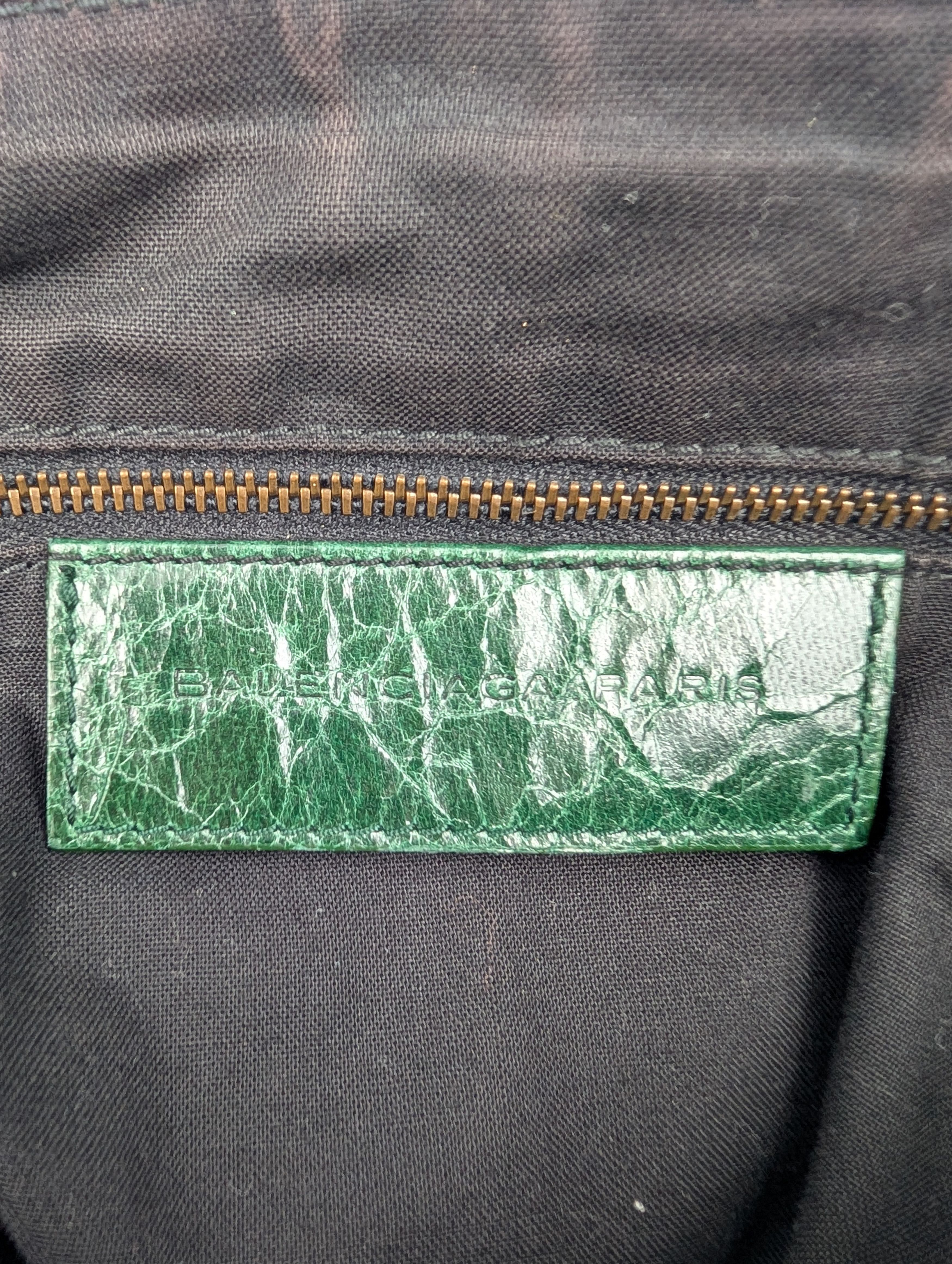 Balenciaga Balenciaga Green Leather Day Bag Size ONE SIZE - 6 Thumbnail